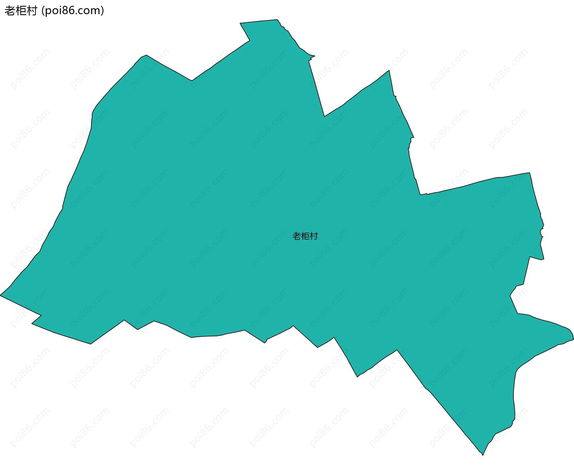 老柜村边界地图