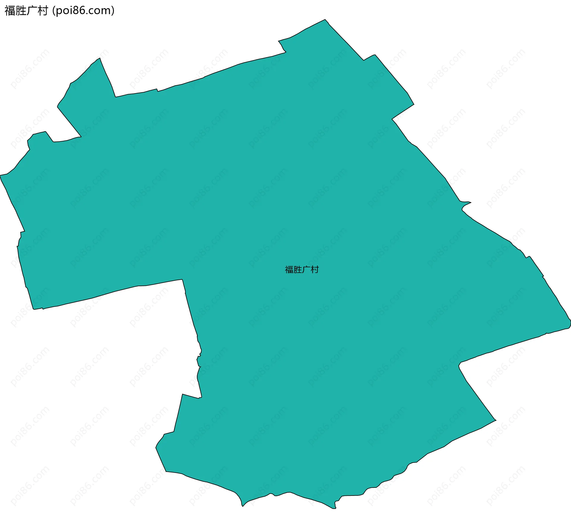 福胜广村边界地图