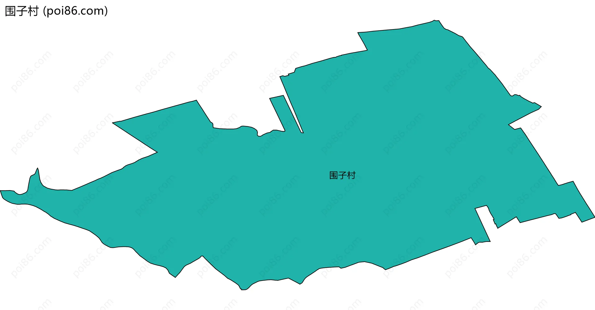 围子村边界地图