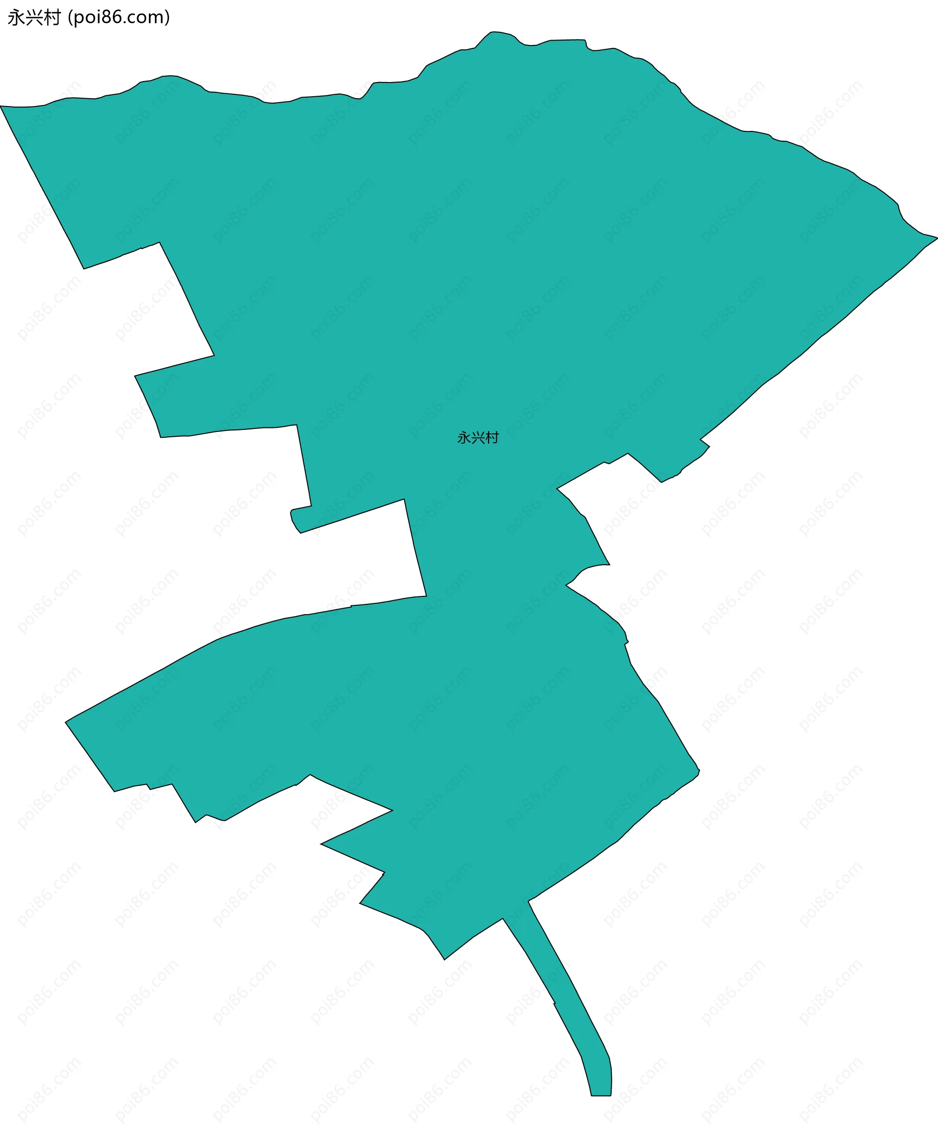 永兴村边界地图