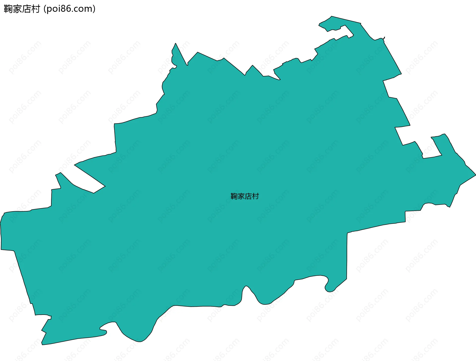 鞠家店村边界地图