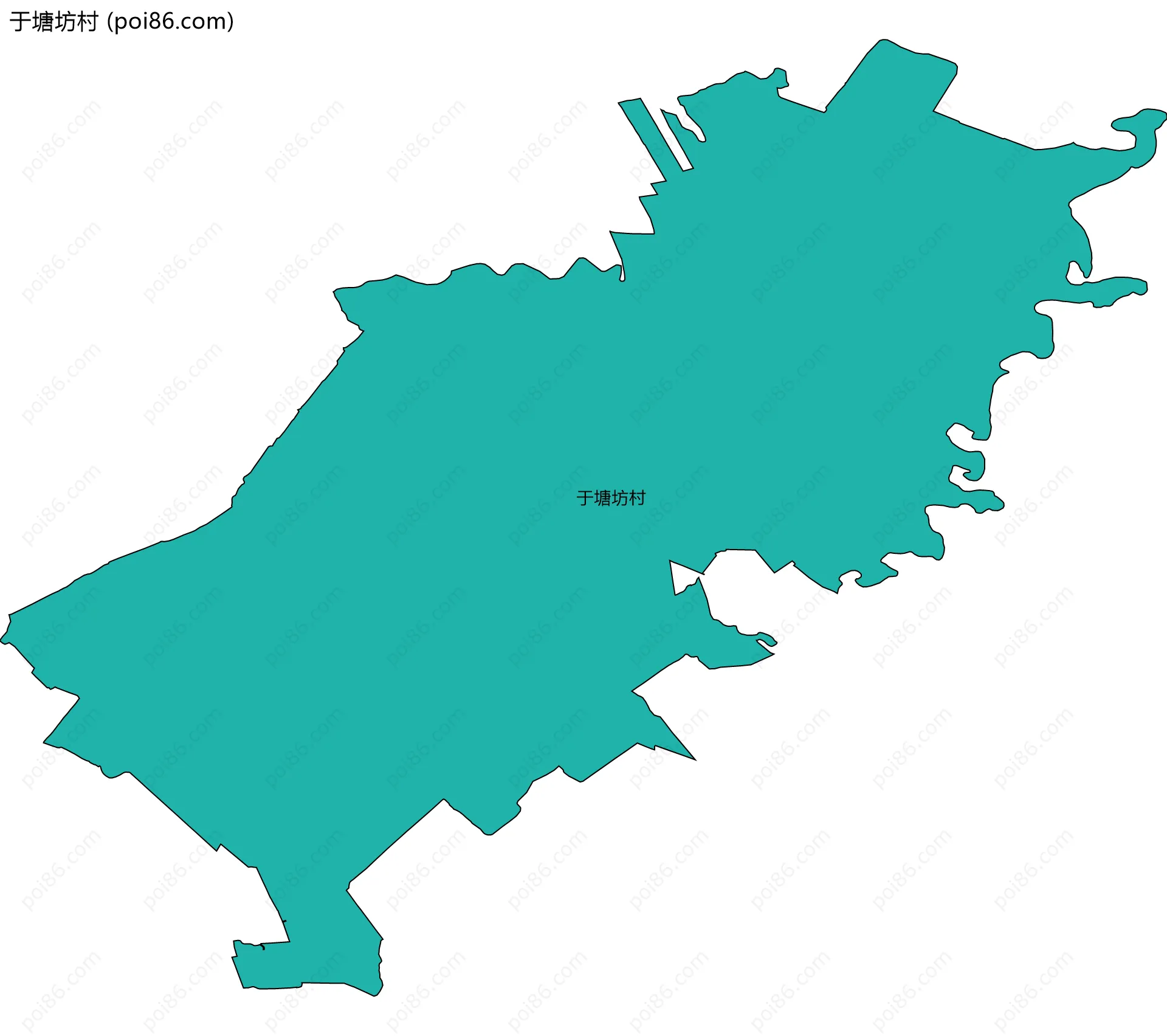 于塘坊村边界地图