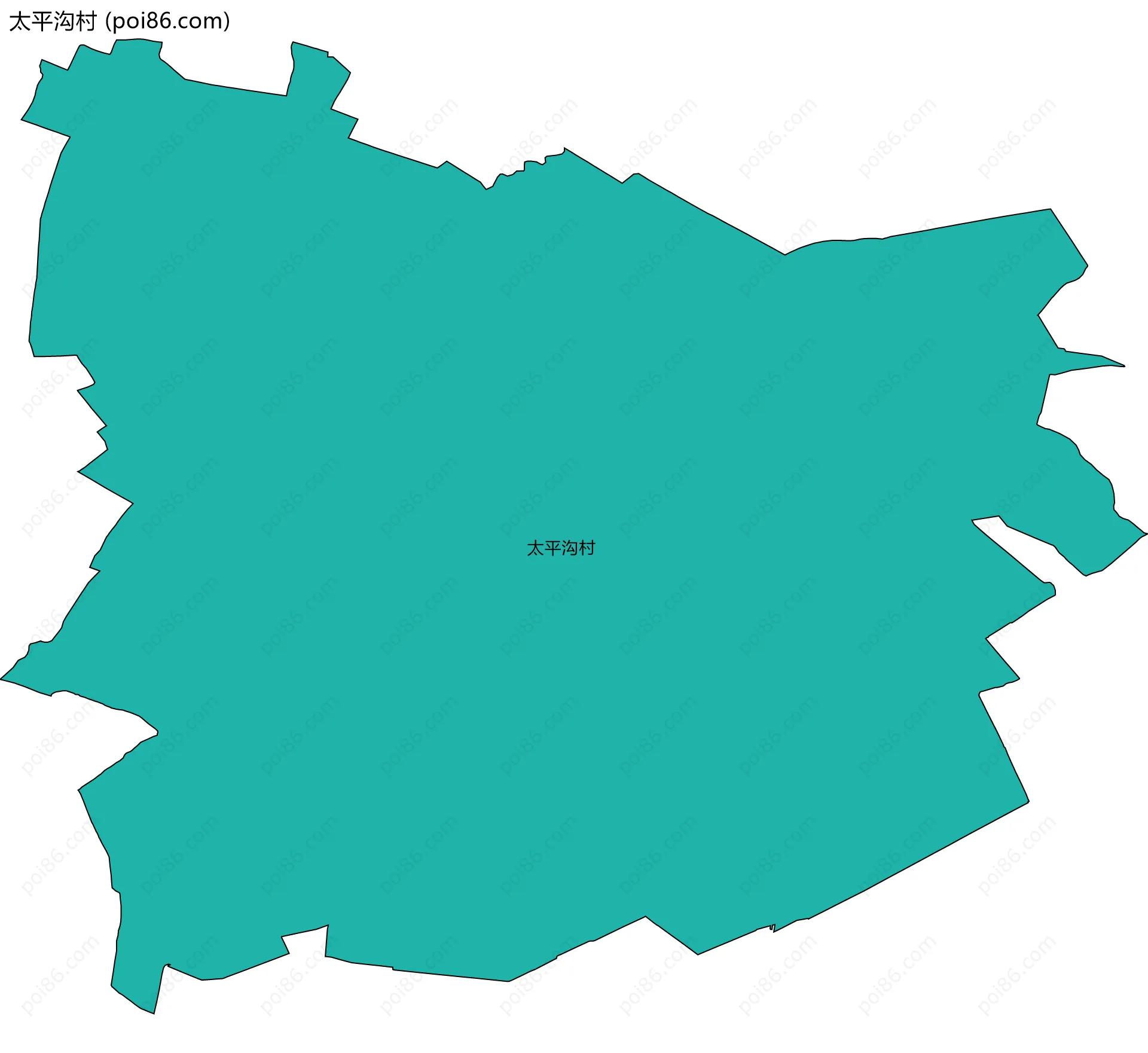 太平沟村边界地图