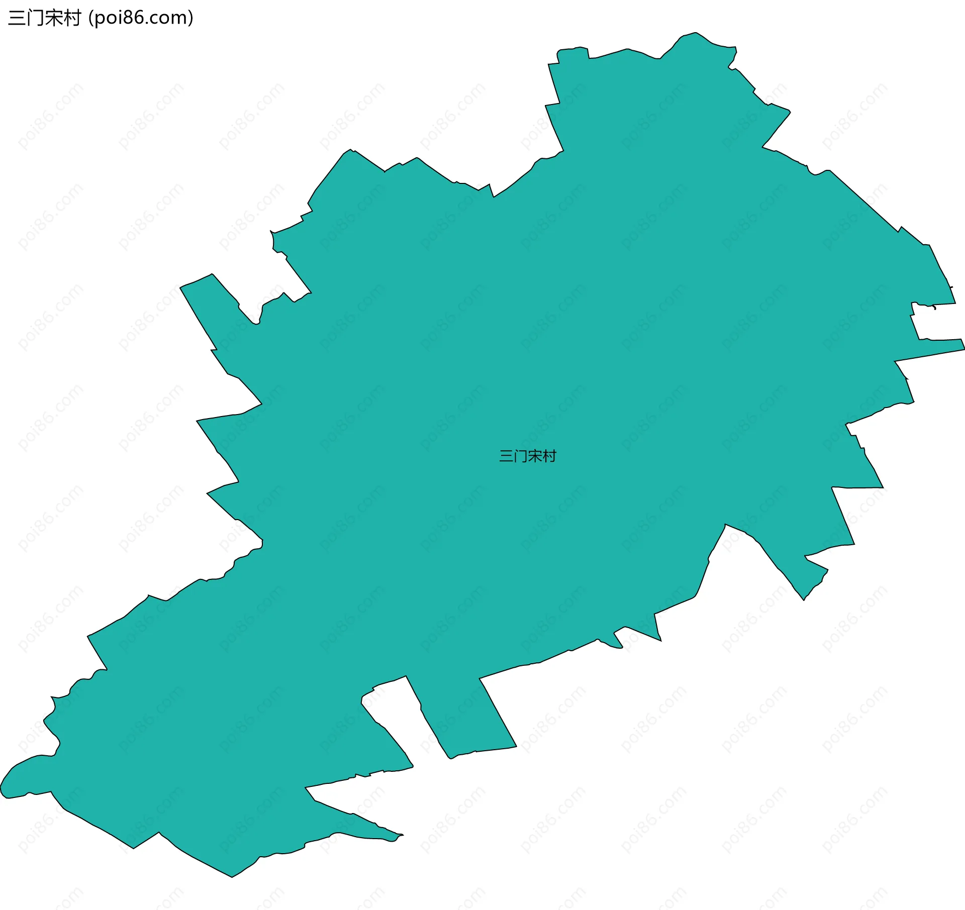 三门宋村边界地图