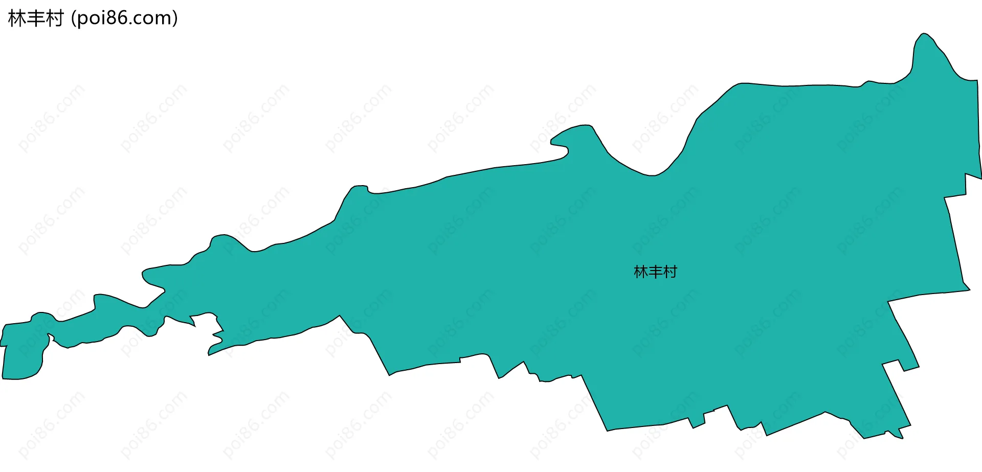 林丰村边界地图