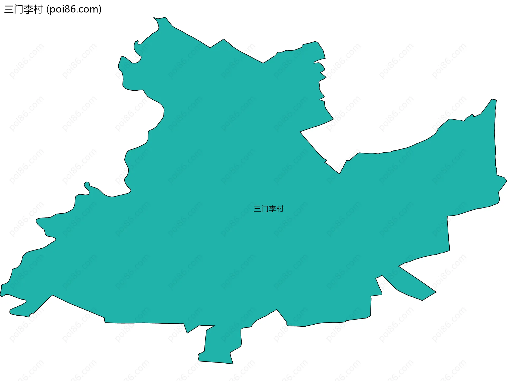 三门李村边界地图