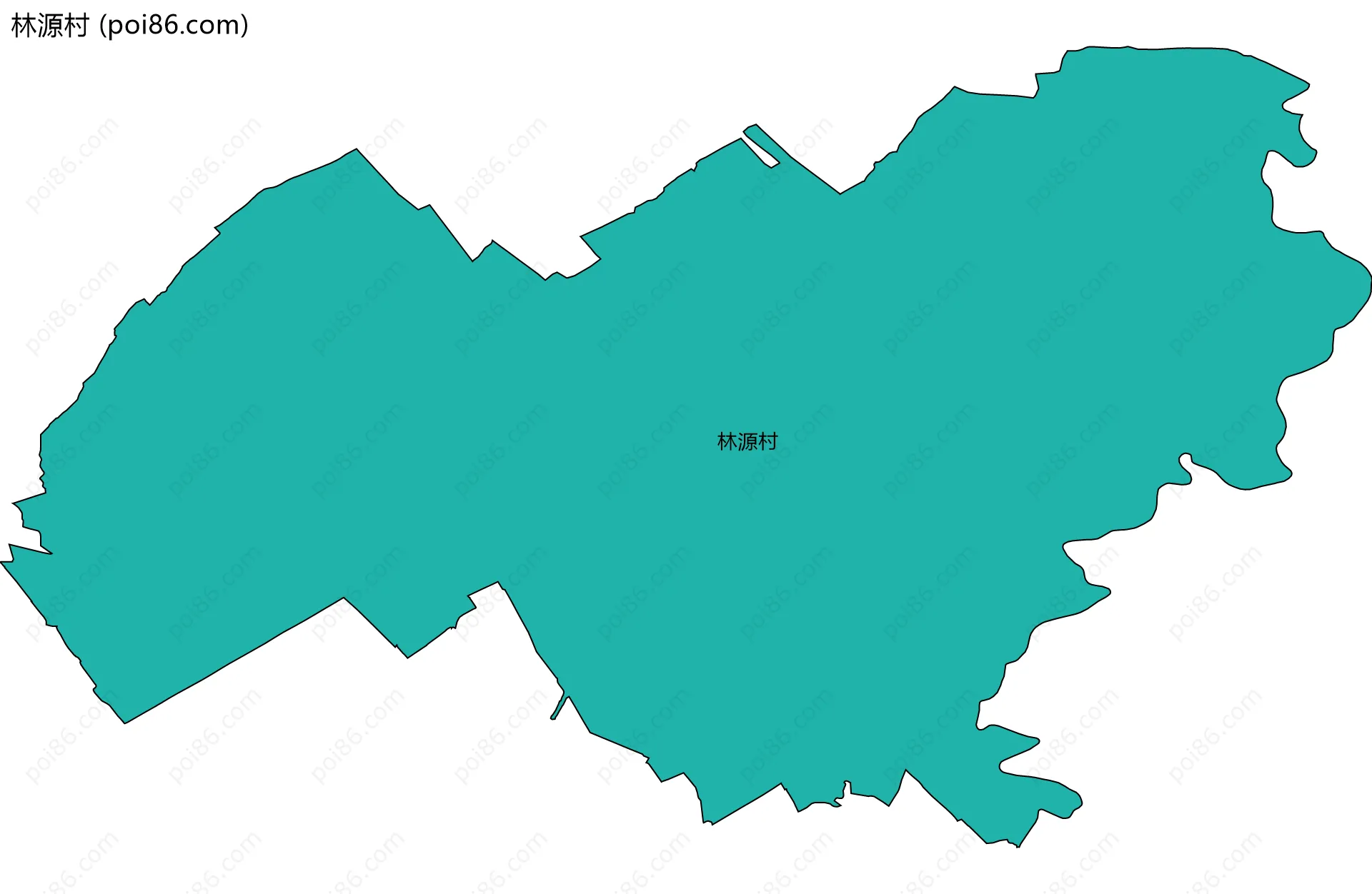 林源村边界地图