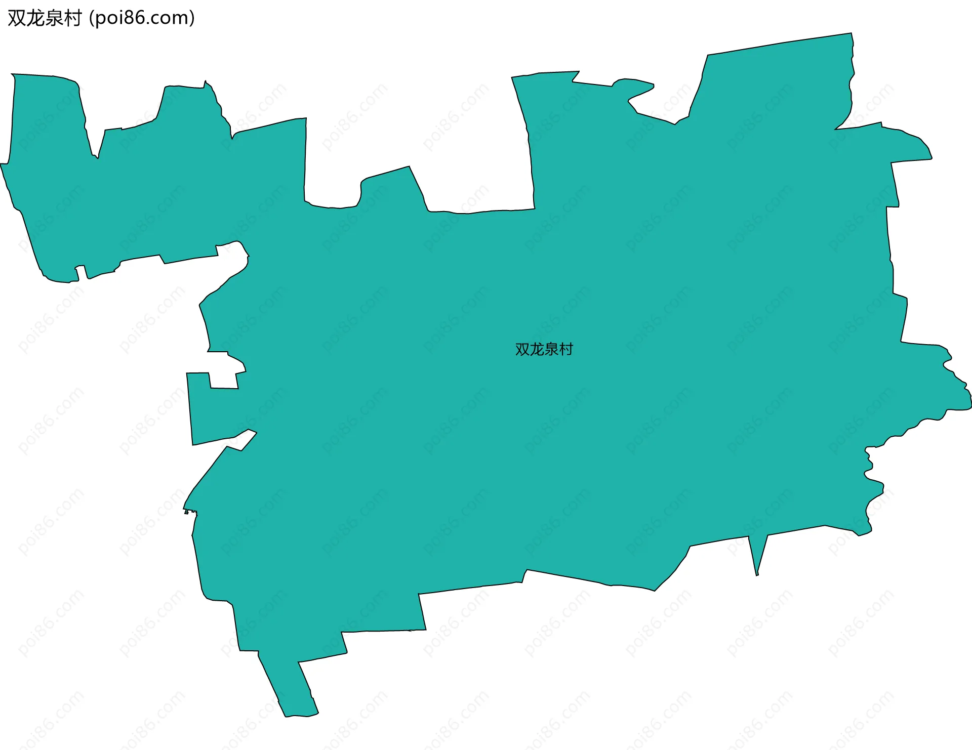 双龙泉村边界地图