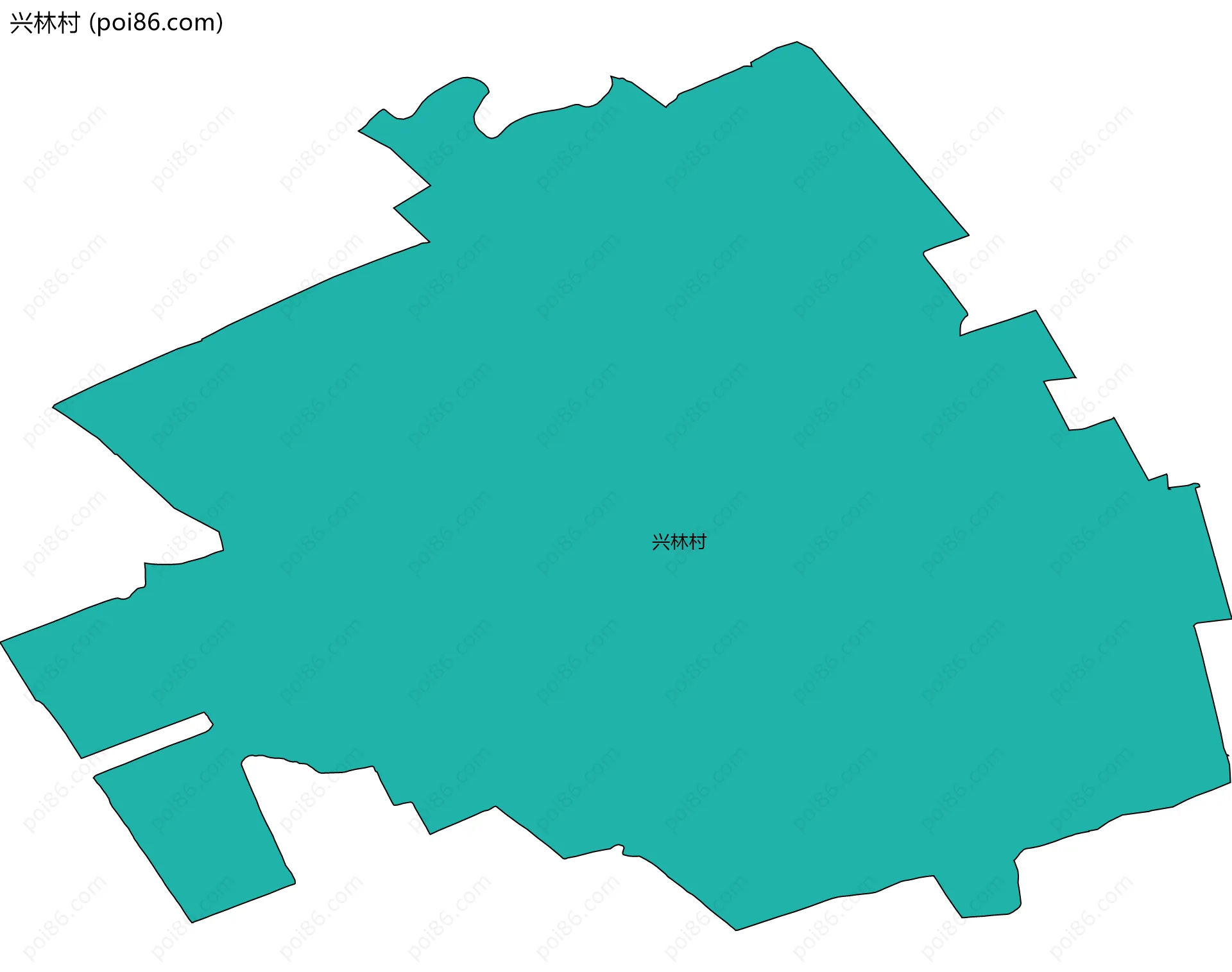 兴林村边界地图