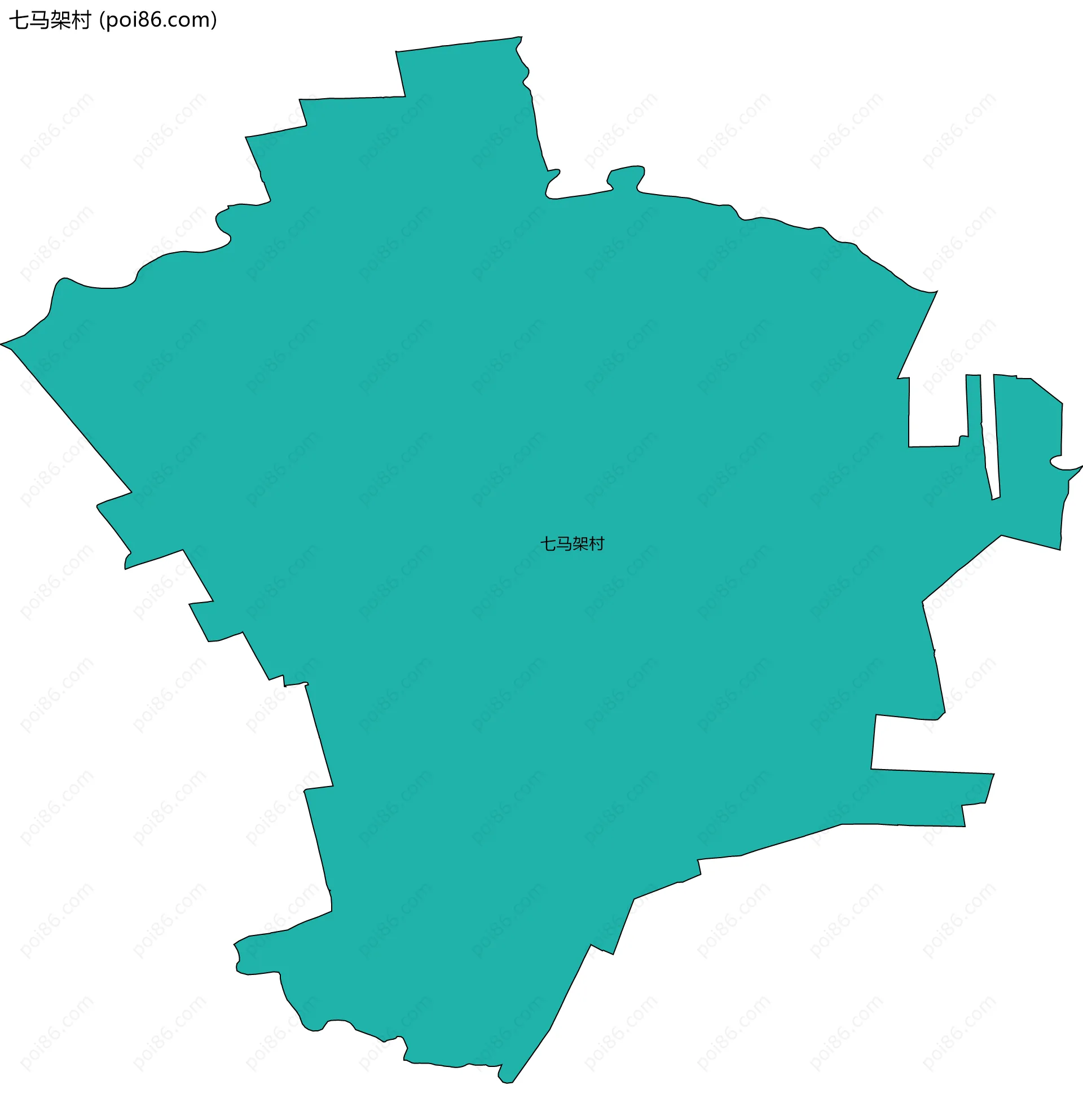 七马架村边界地图