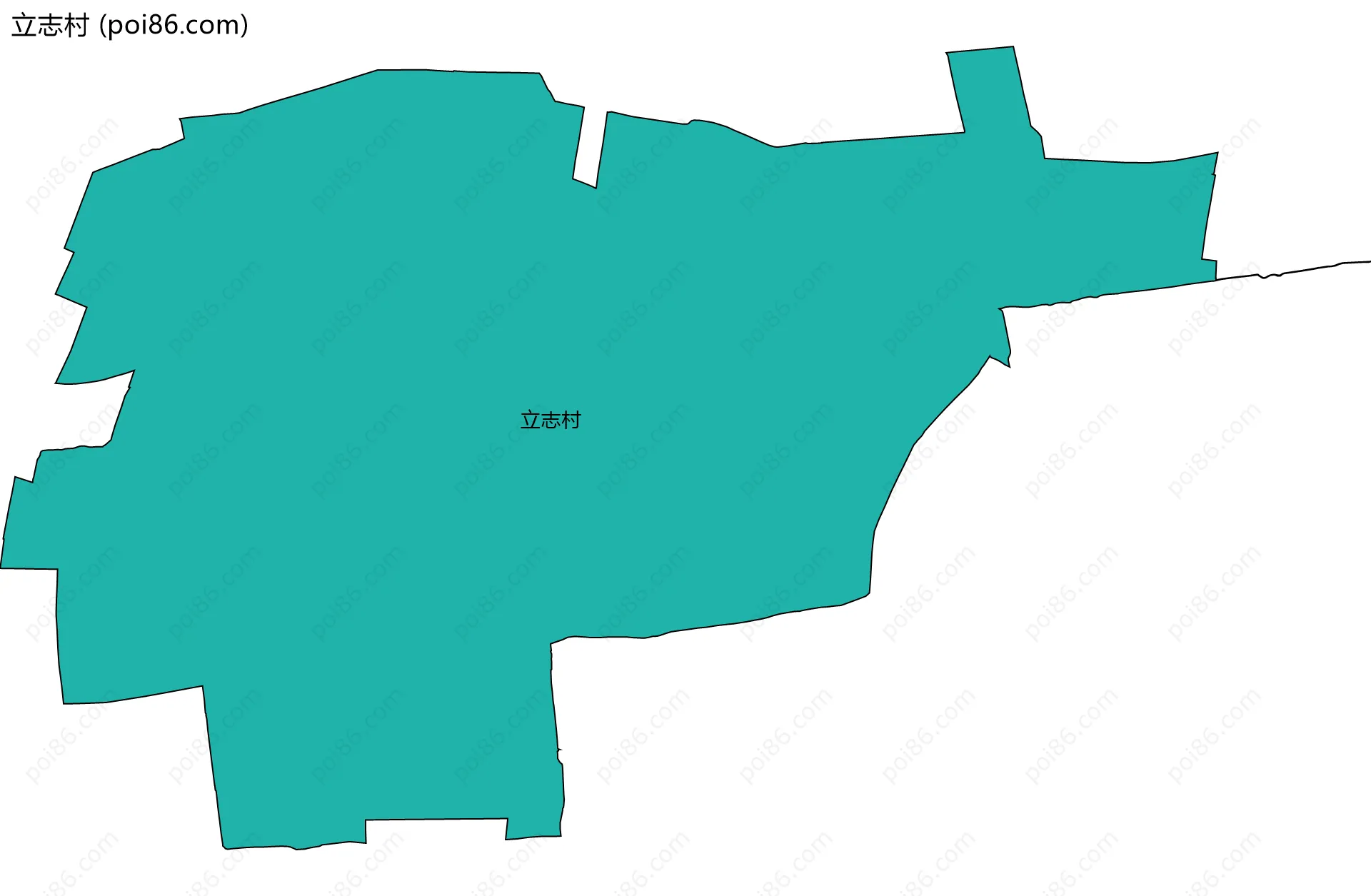 立志村边界地图