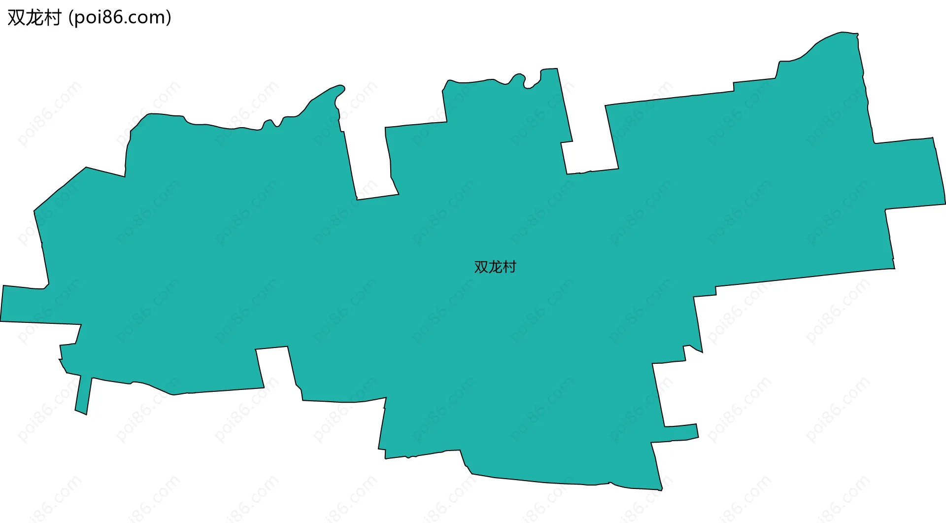 双龙村边界地图