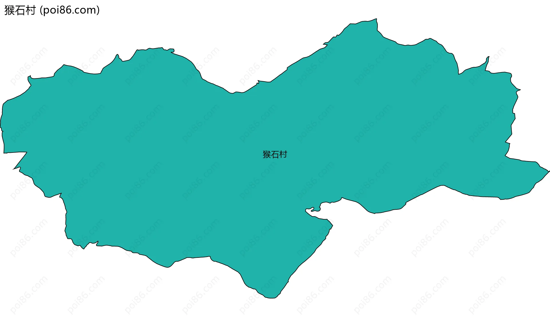猴石村边界地图