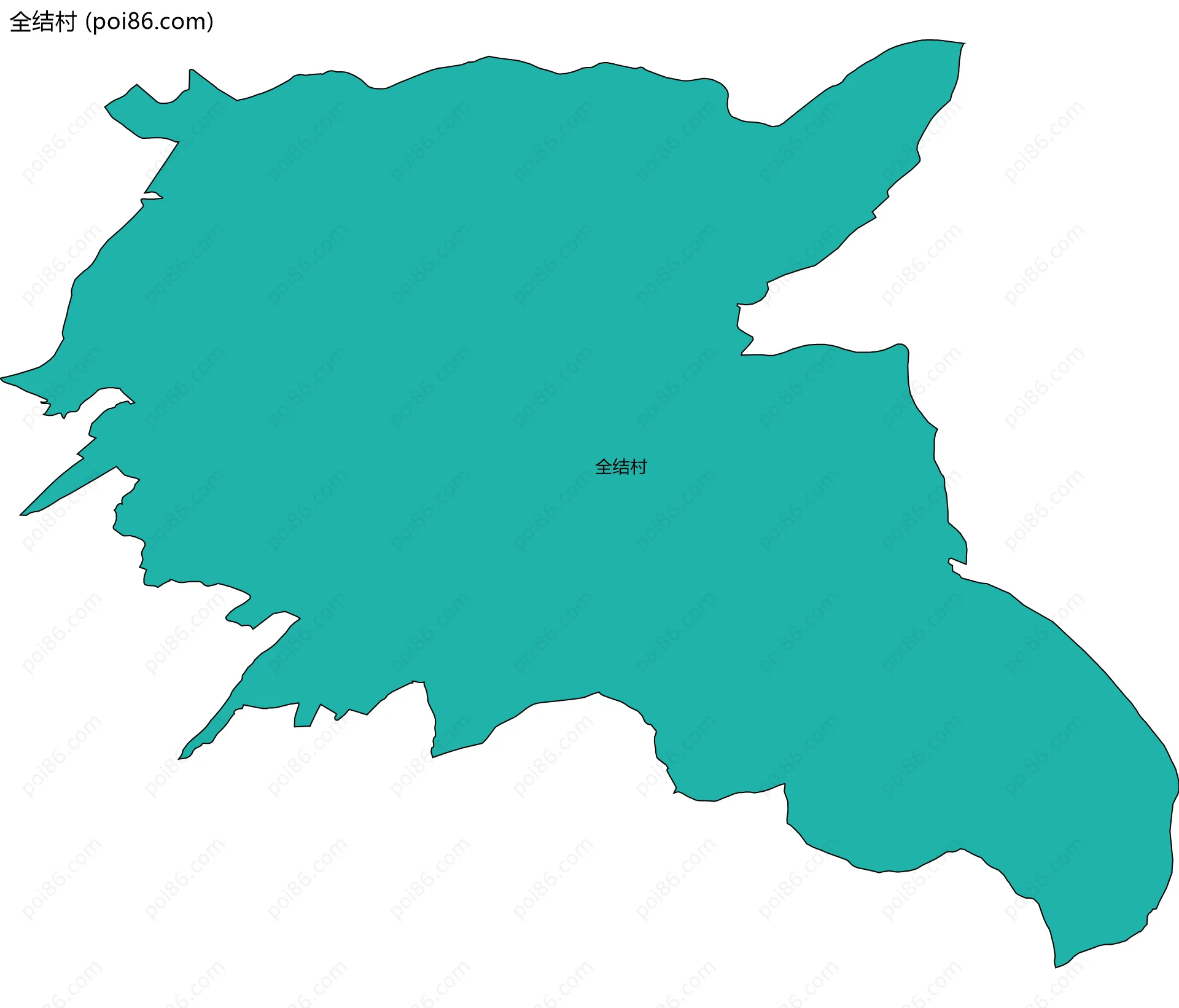 全结村边界地图