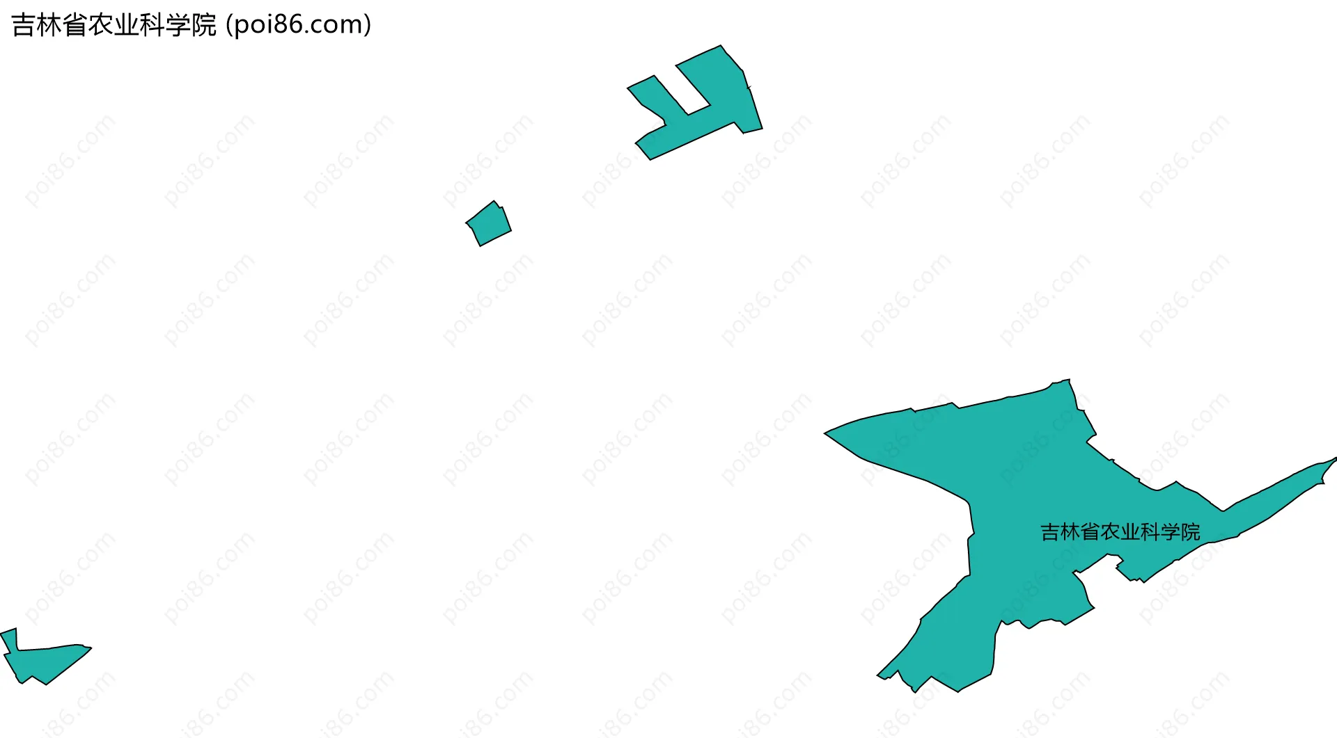 吉林省农业科学院边界地图