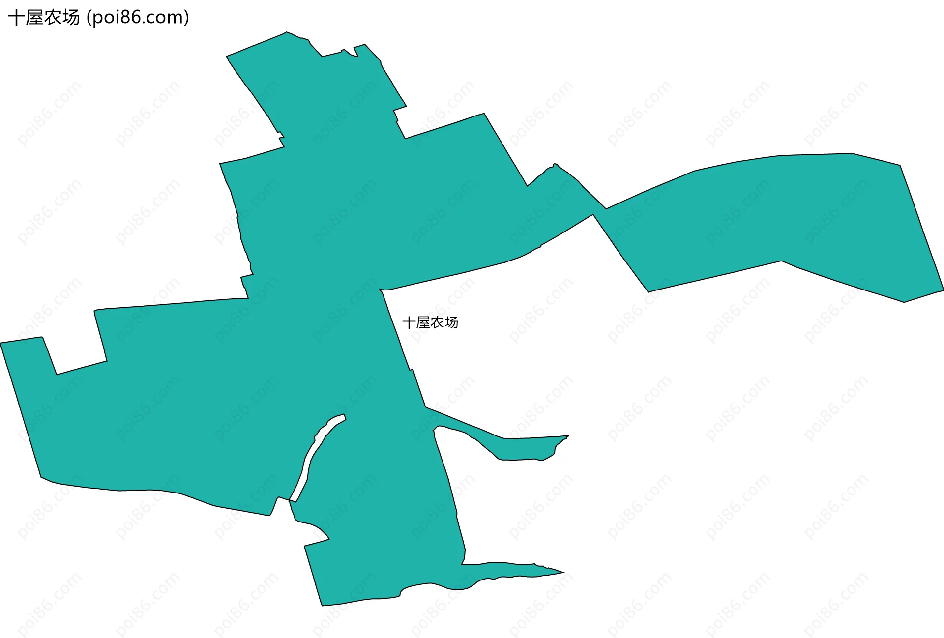 十屋农场边界地图