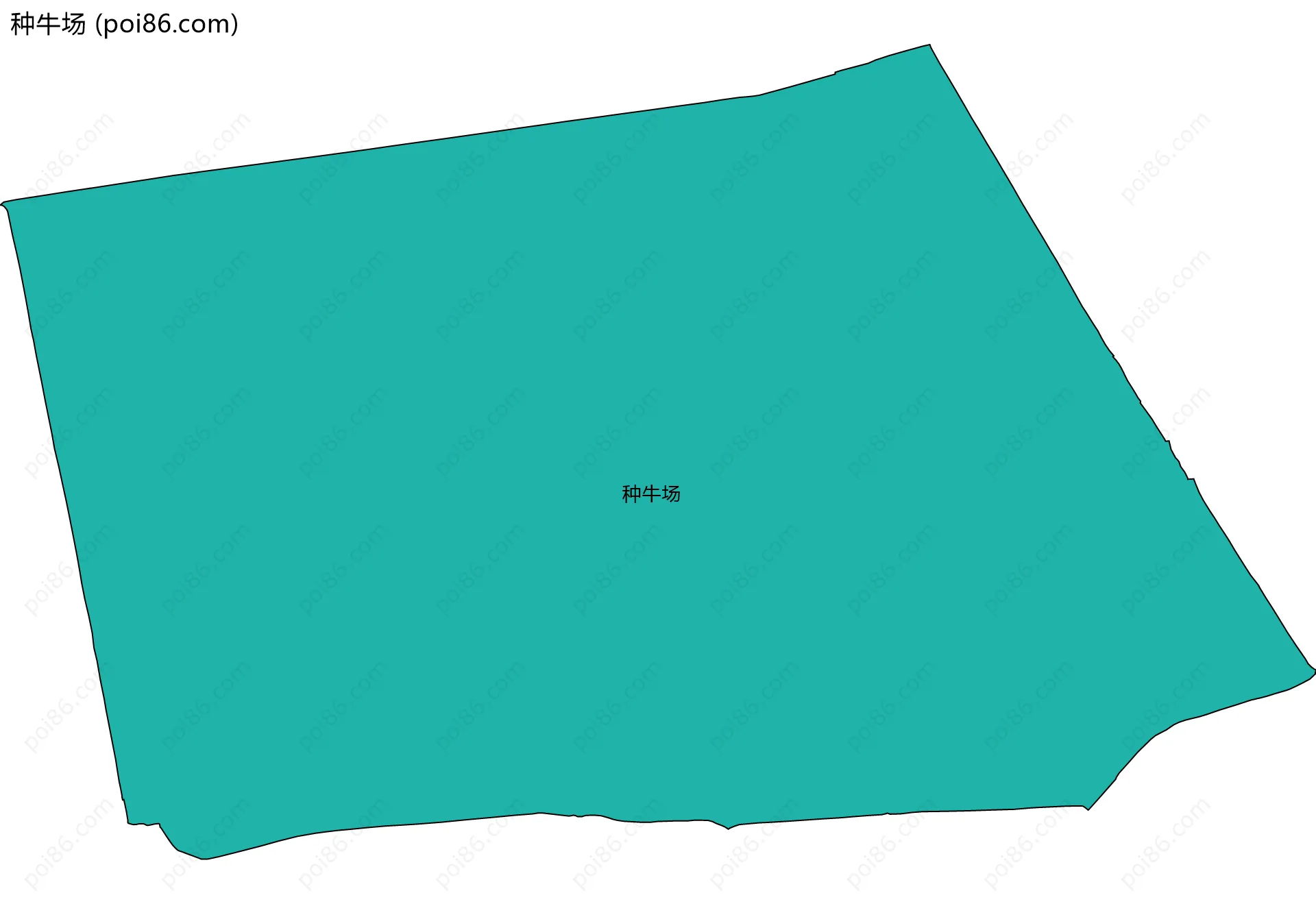 种牛场边界地图