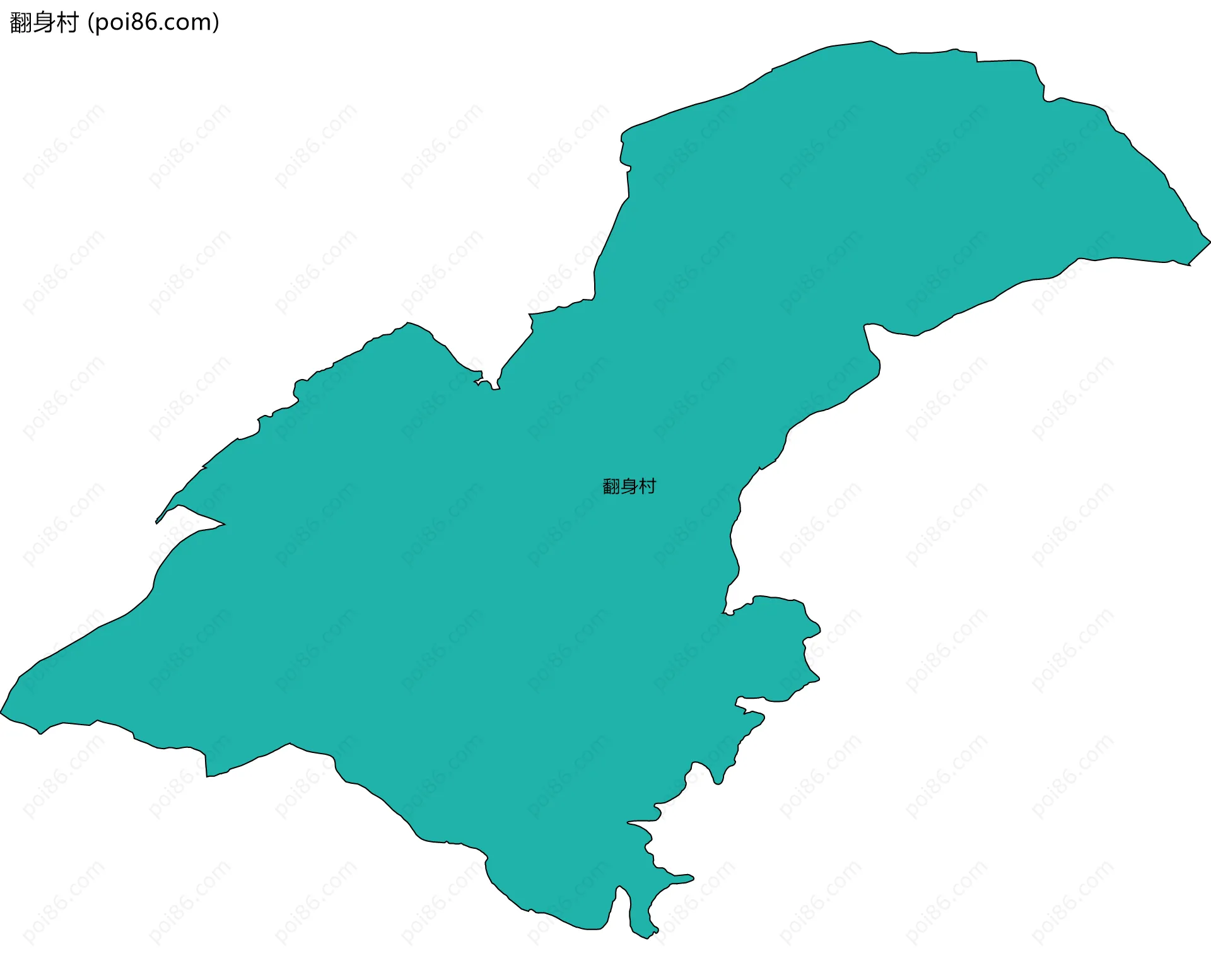 翻身村边界地图