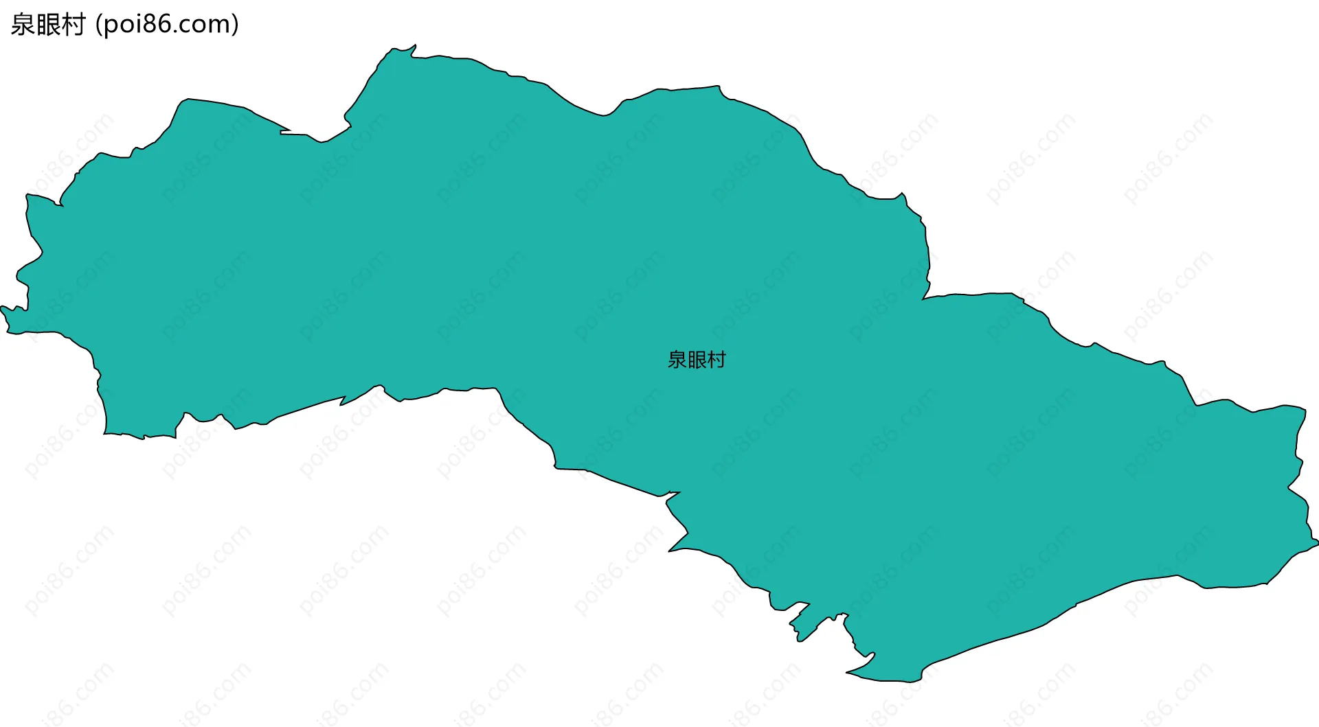 泉眼村边界地图