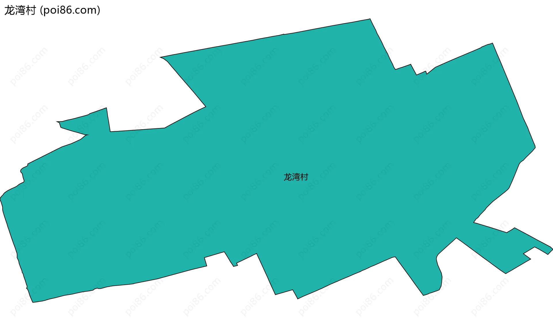 龙湾村边界地图