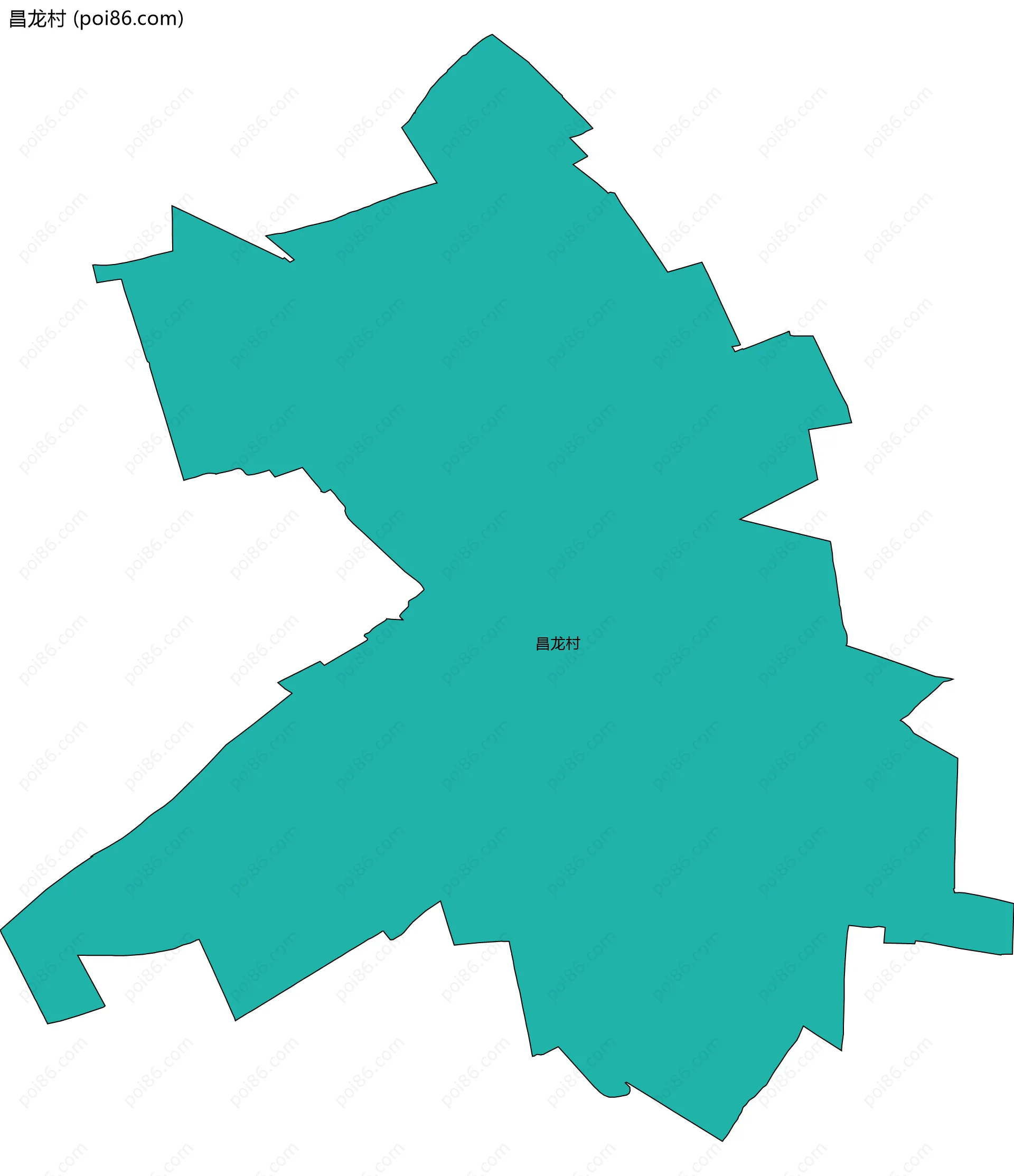 昌龙村边界地图