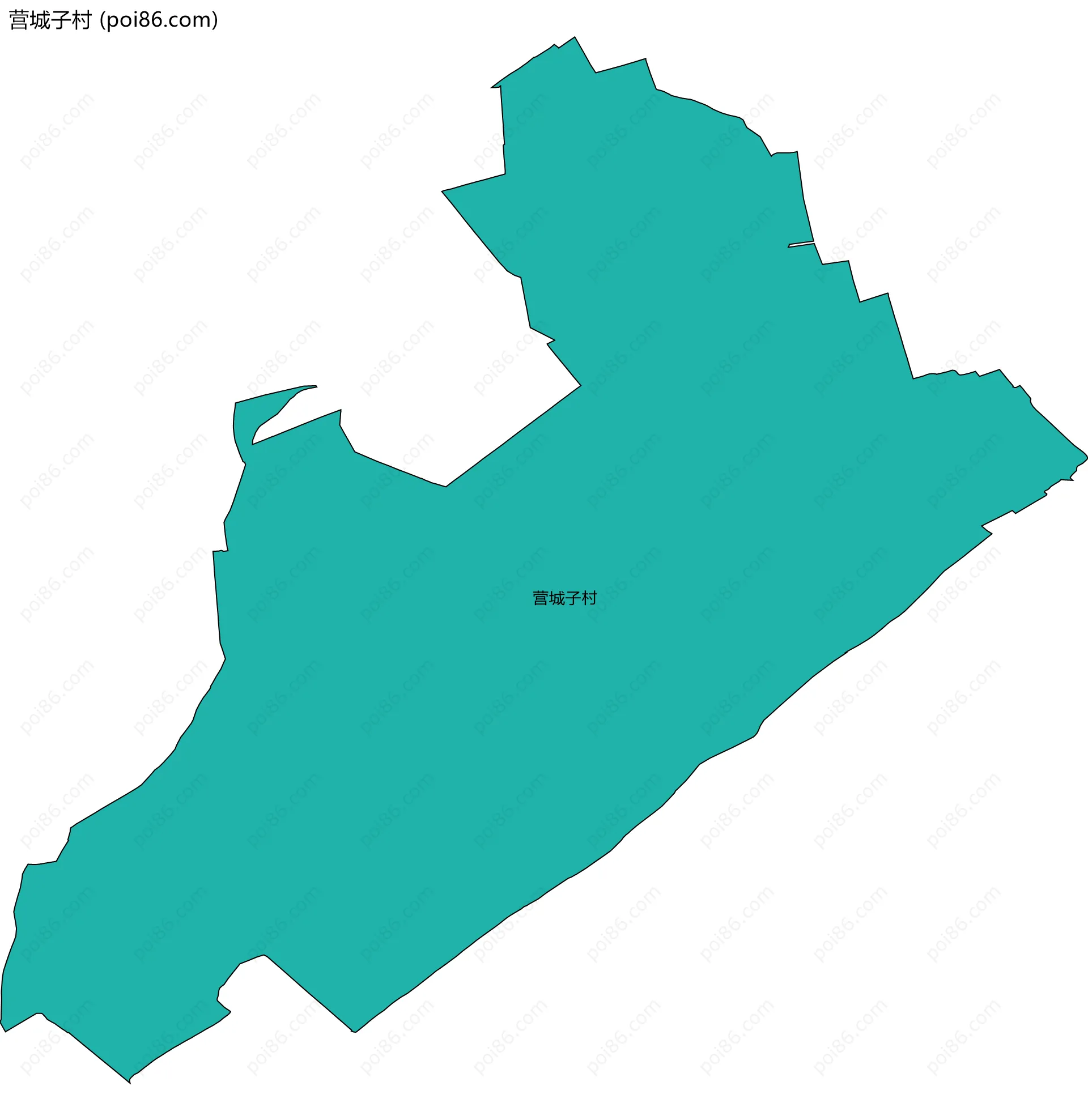 营城子村边界地图