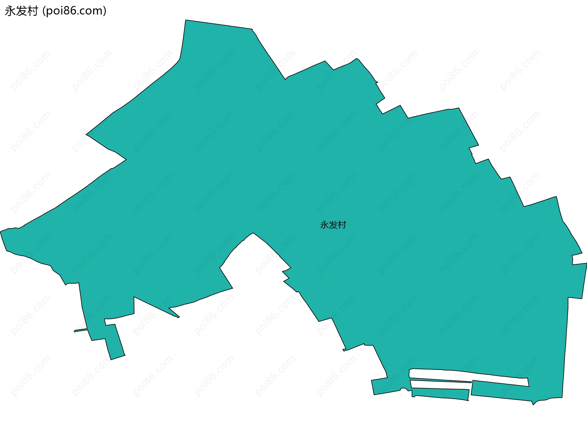 永发村边界地图