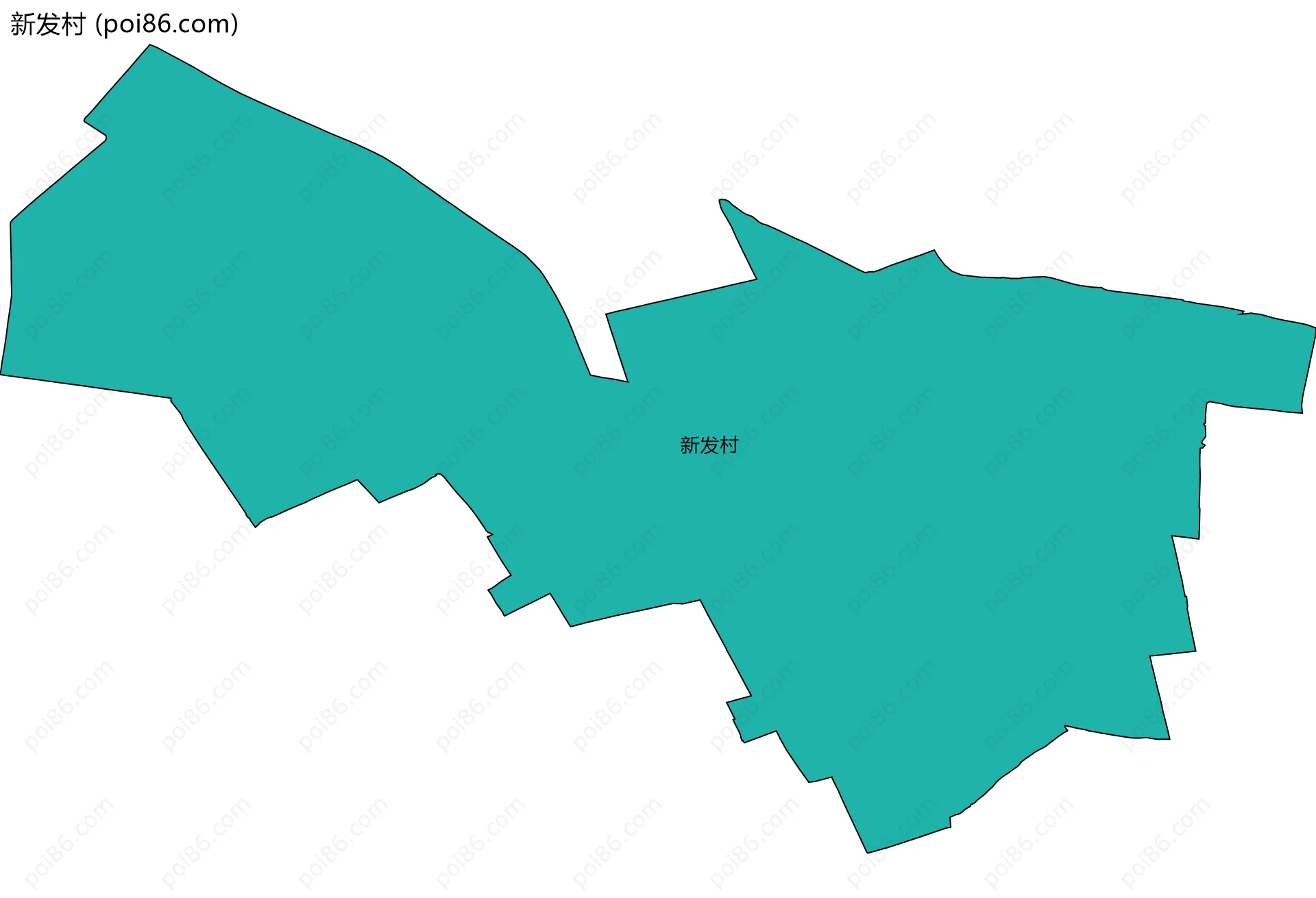 新发村边界地图