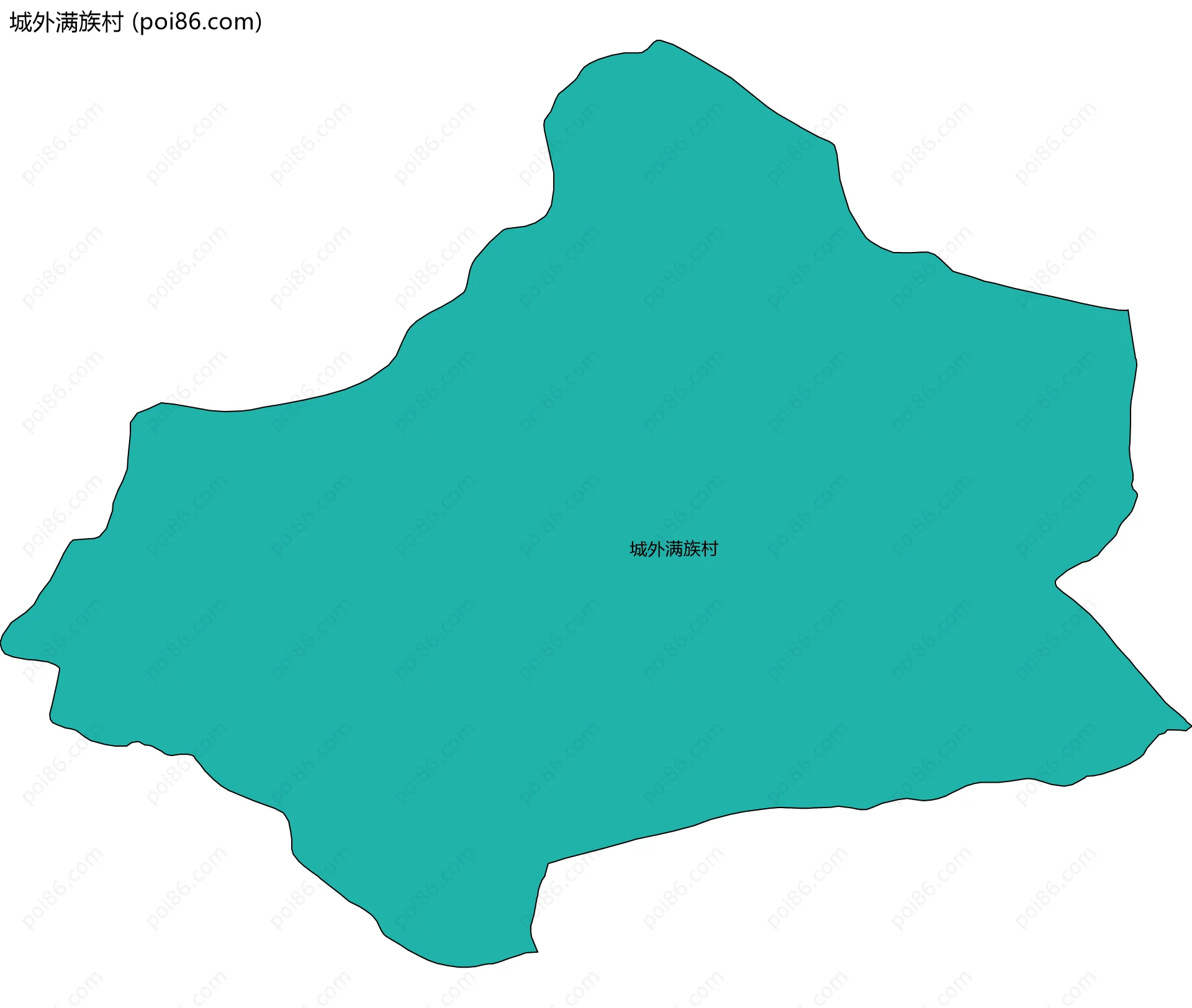 城外满族村边界地图