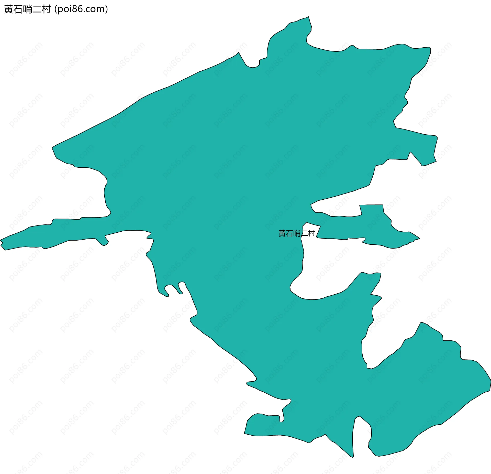 黄石哨二村边界地图