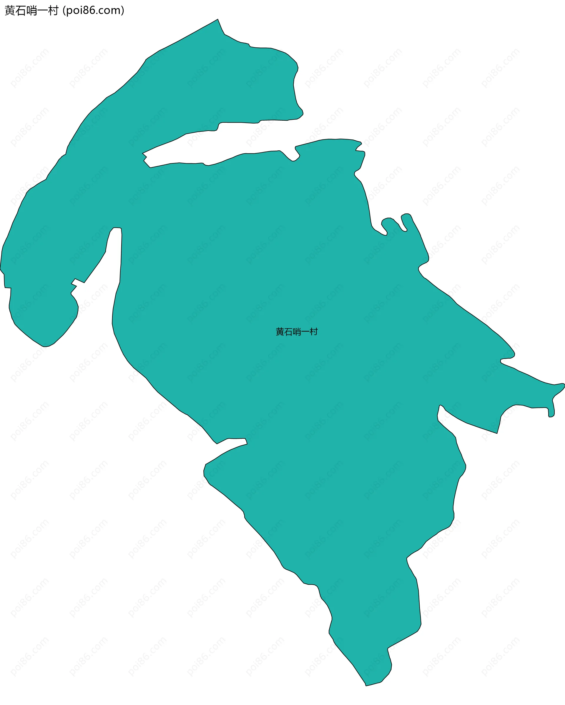 黄石哨一村边界地图