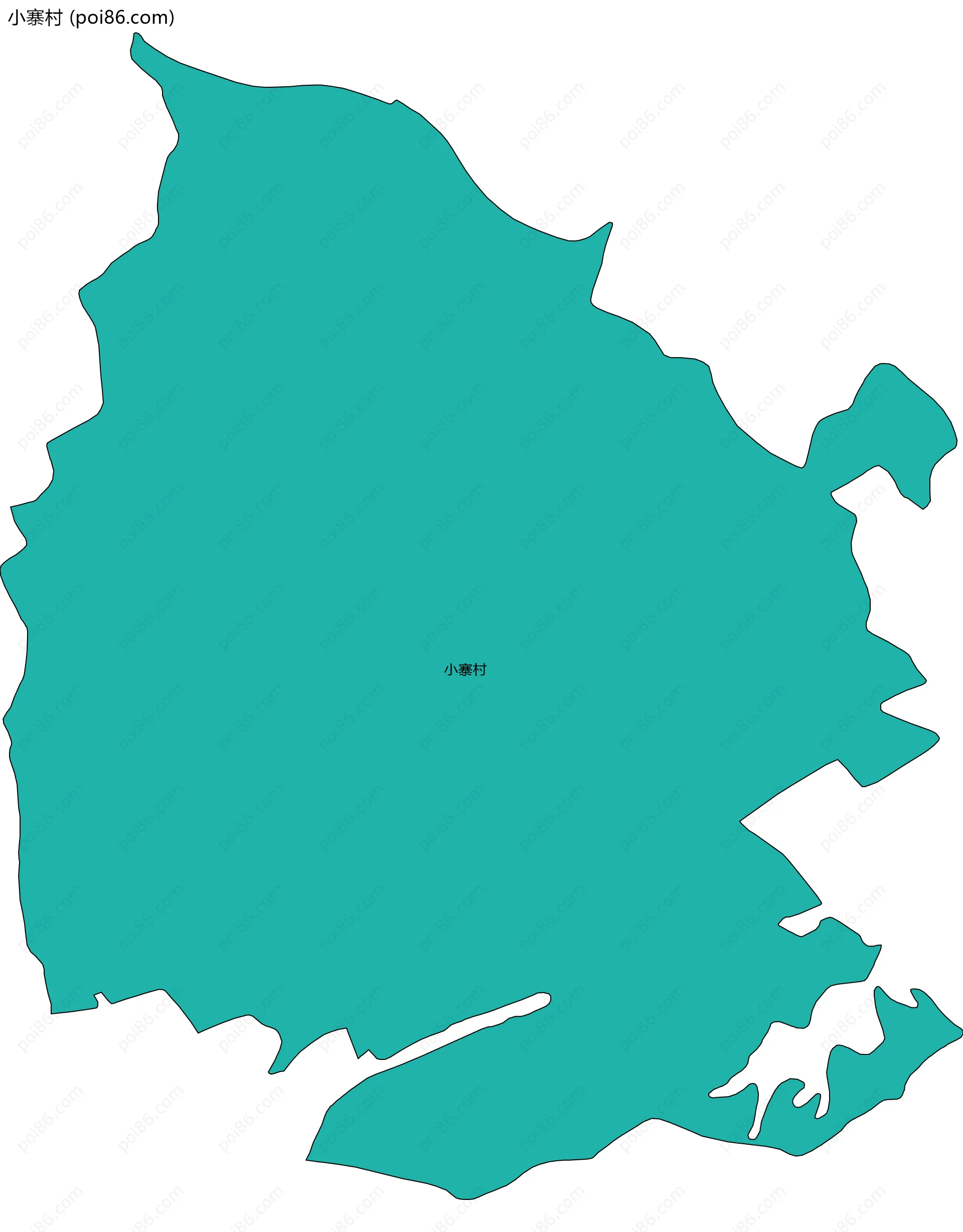 小寨村边界地图