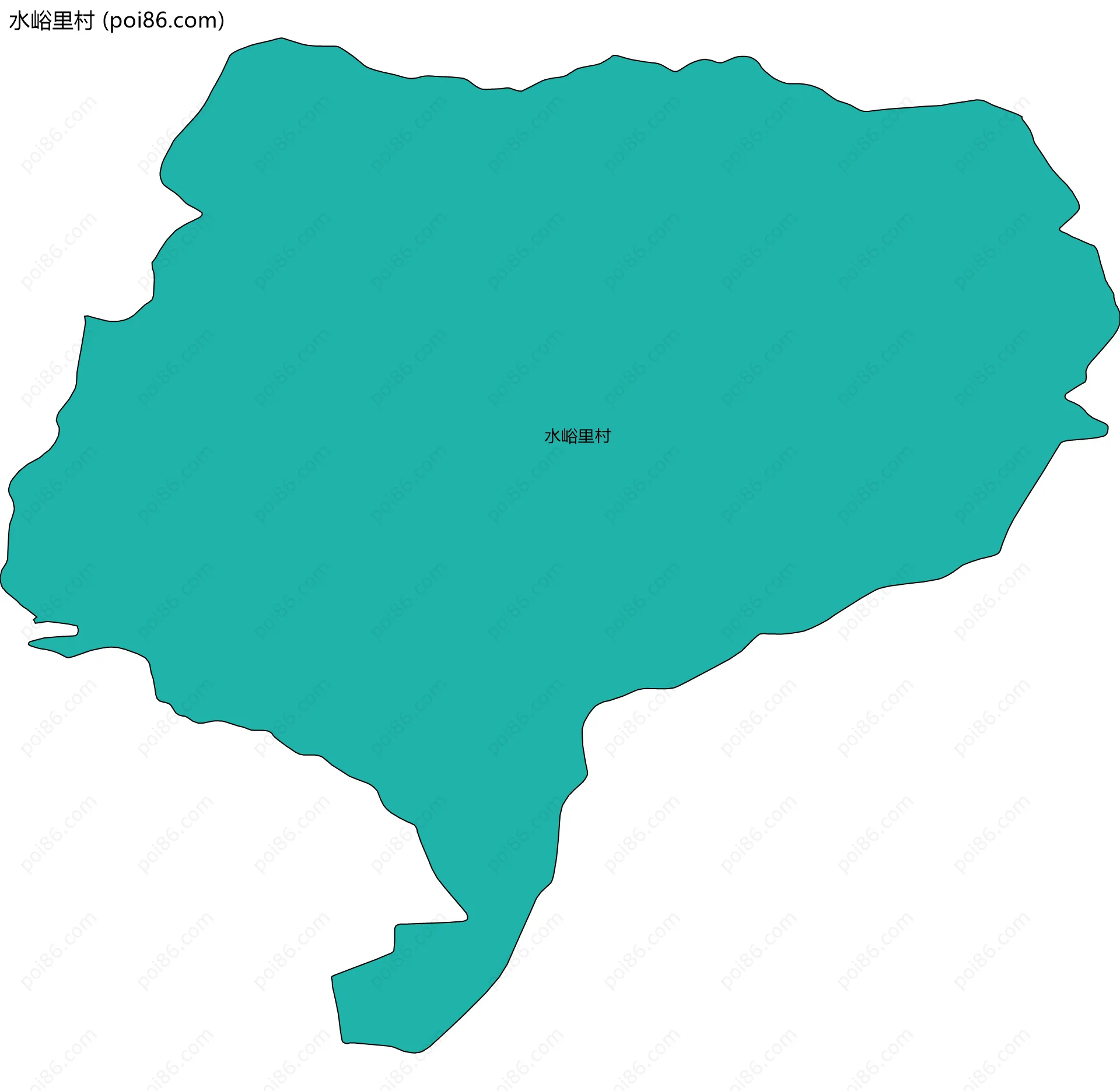 水峪里村边界地图