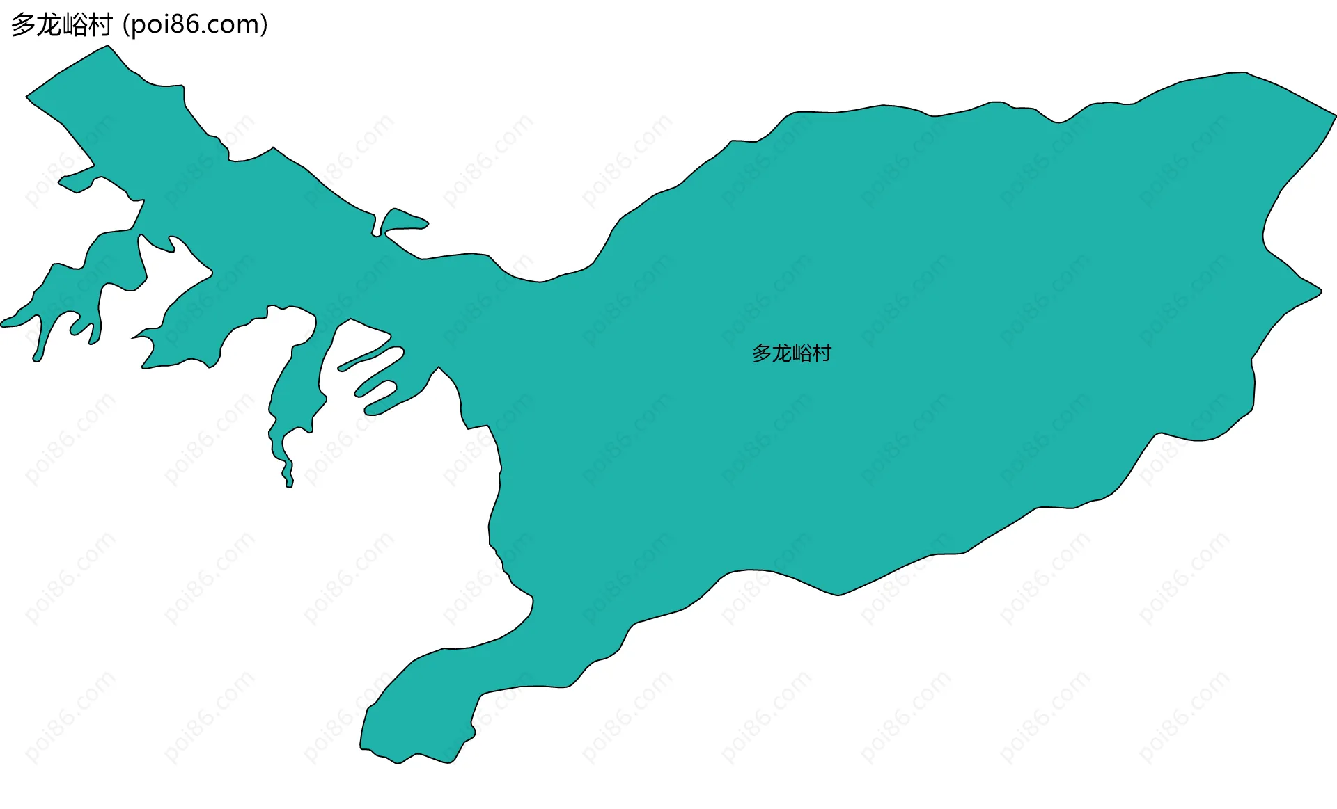 多龙峪村边界地图