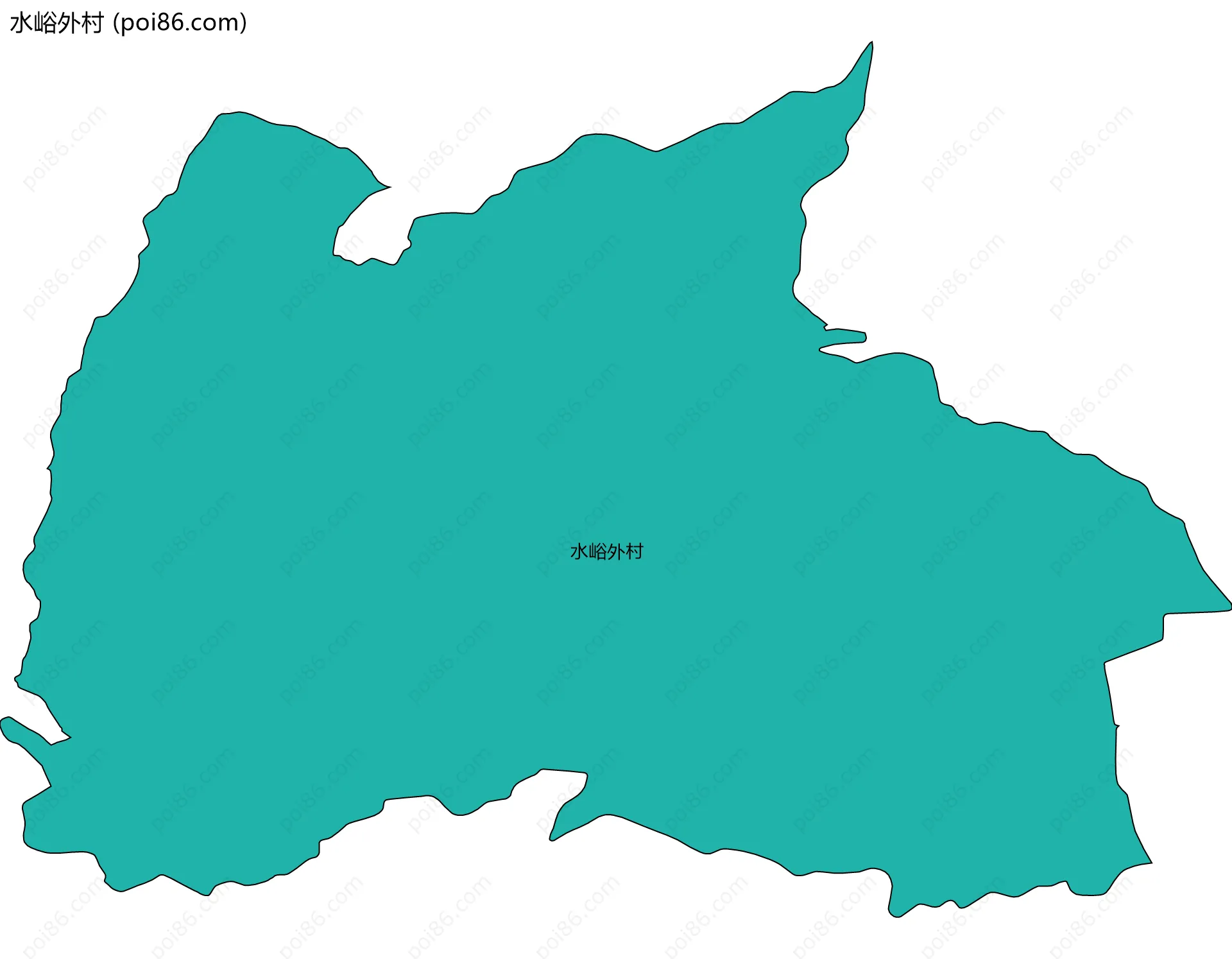 水峪外村边界地图