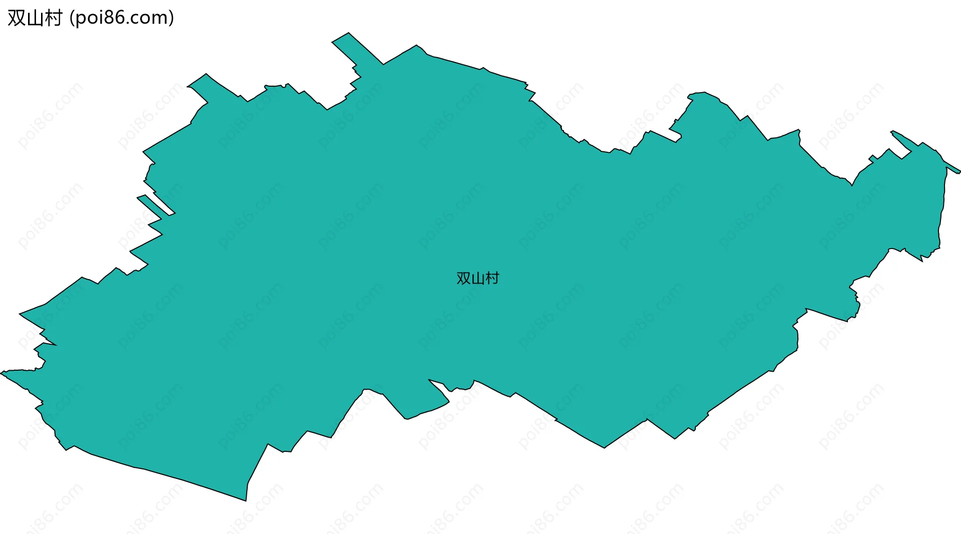 双山村边界地图