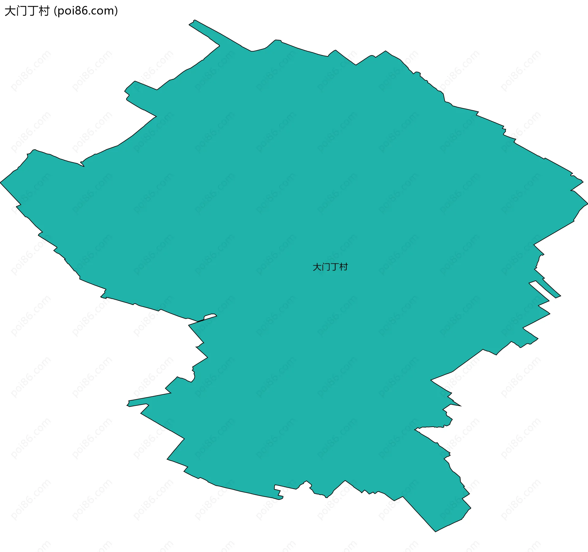 大门丁村边界地图