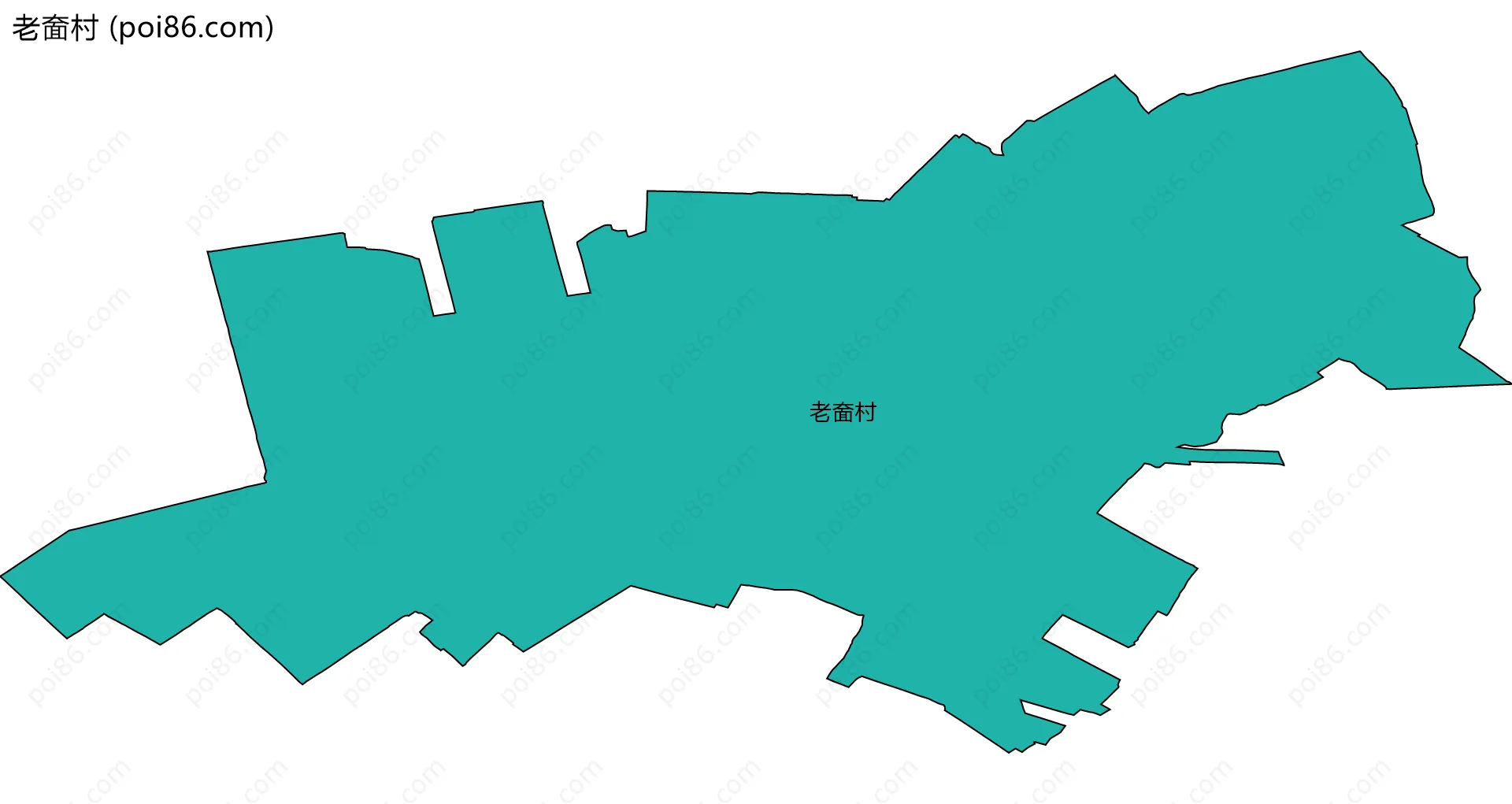 老奤村边界地图