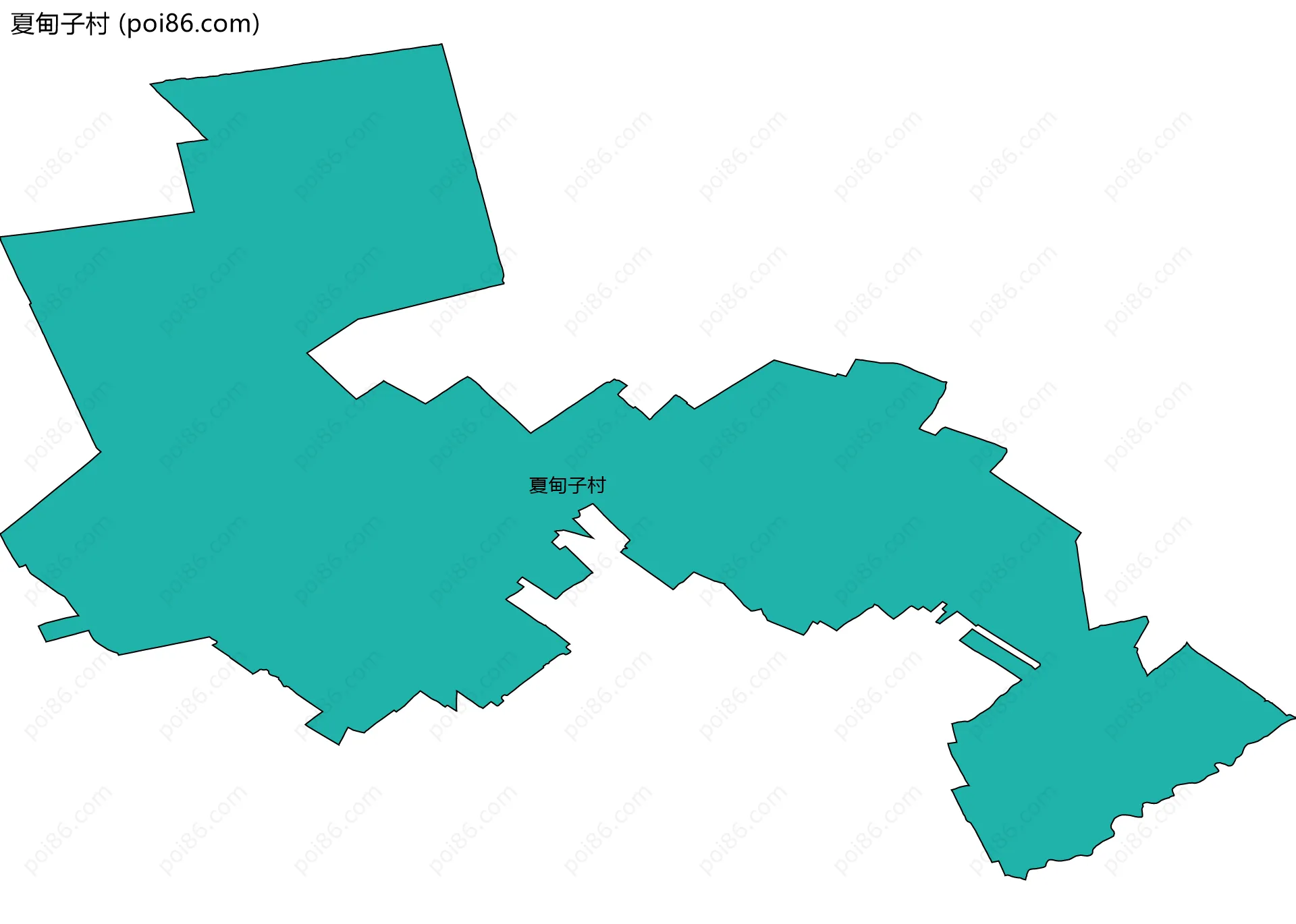 夏甸子村边界地图