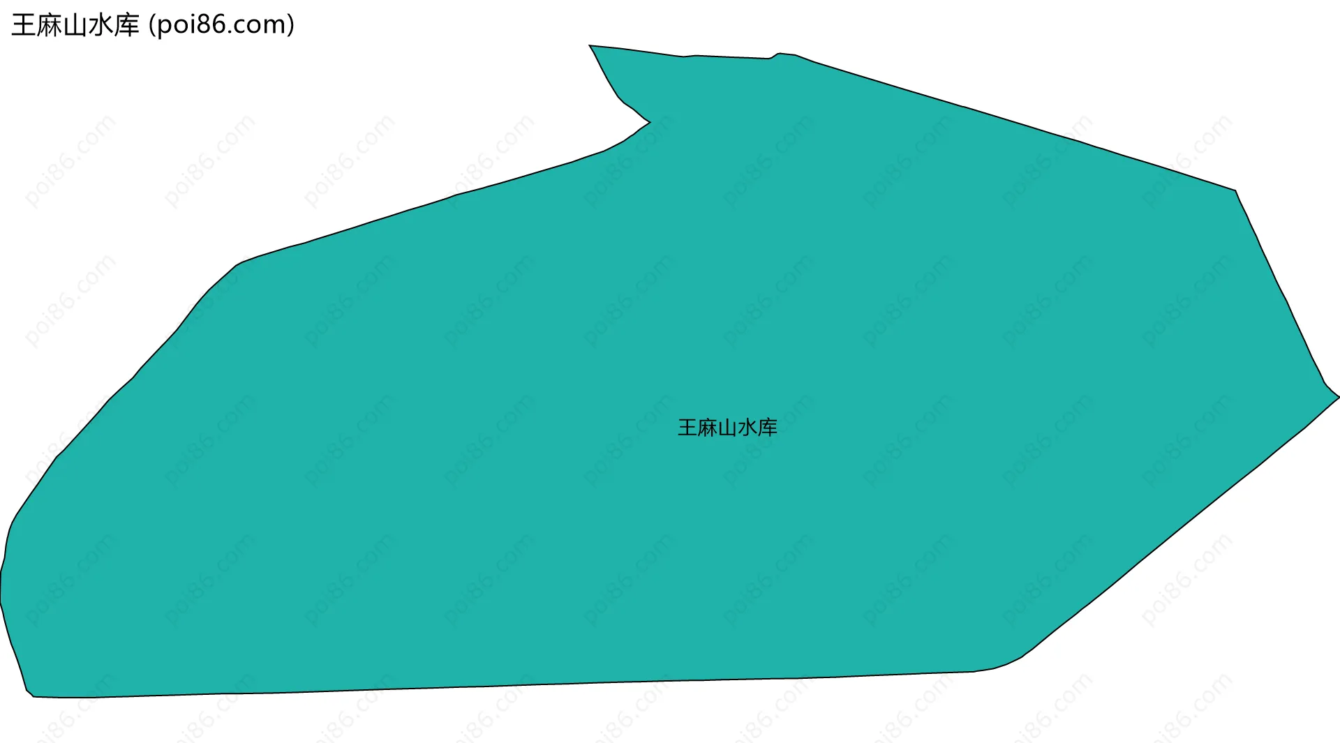 王麻山水库边界地图