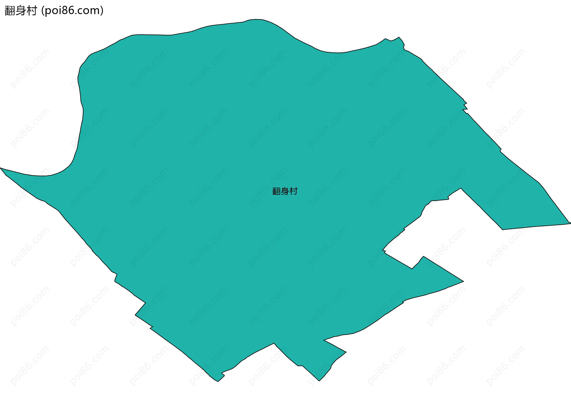 翻身村边界地图