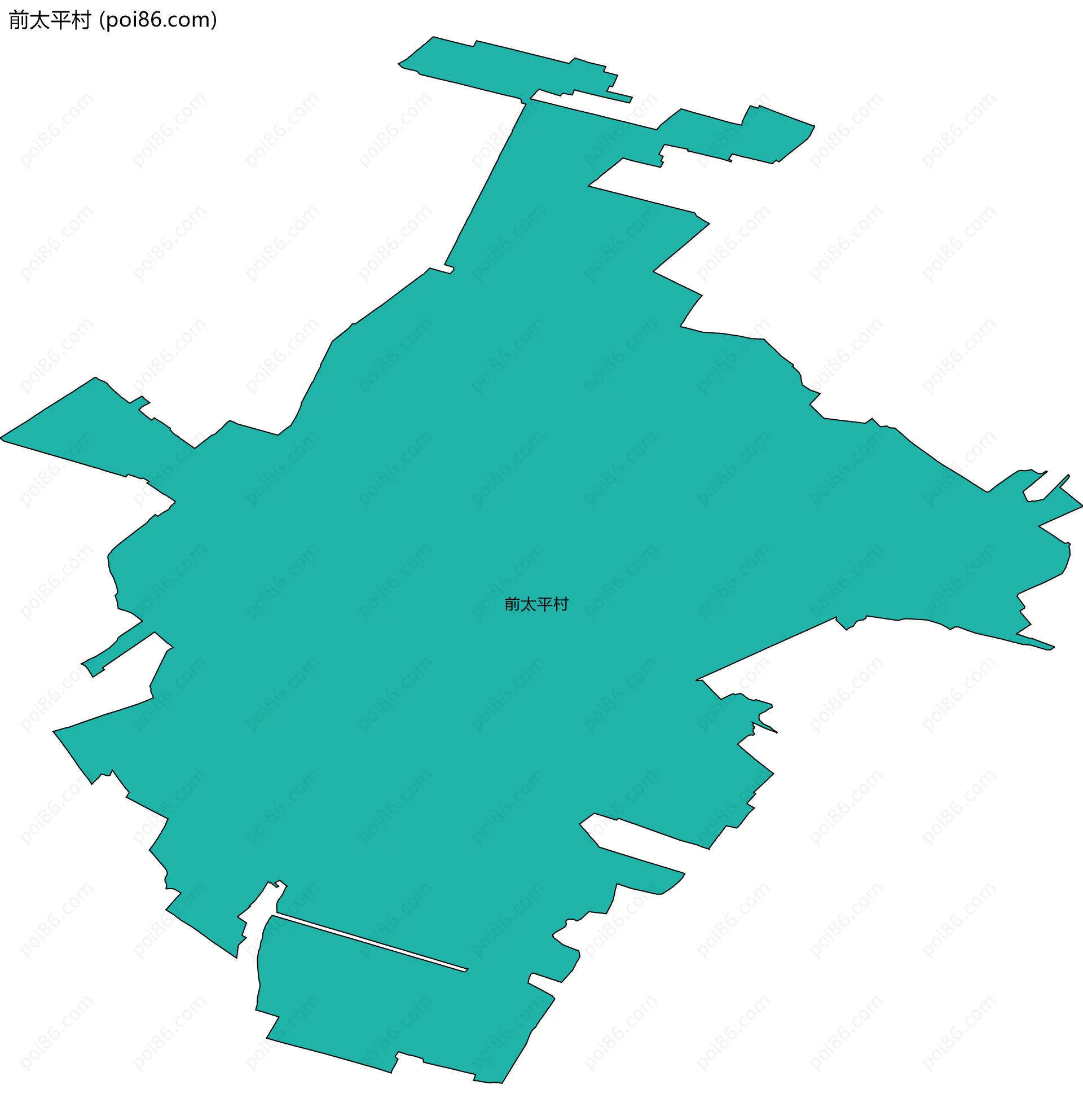 前太平村边界地图