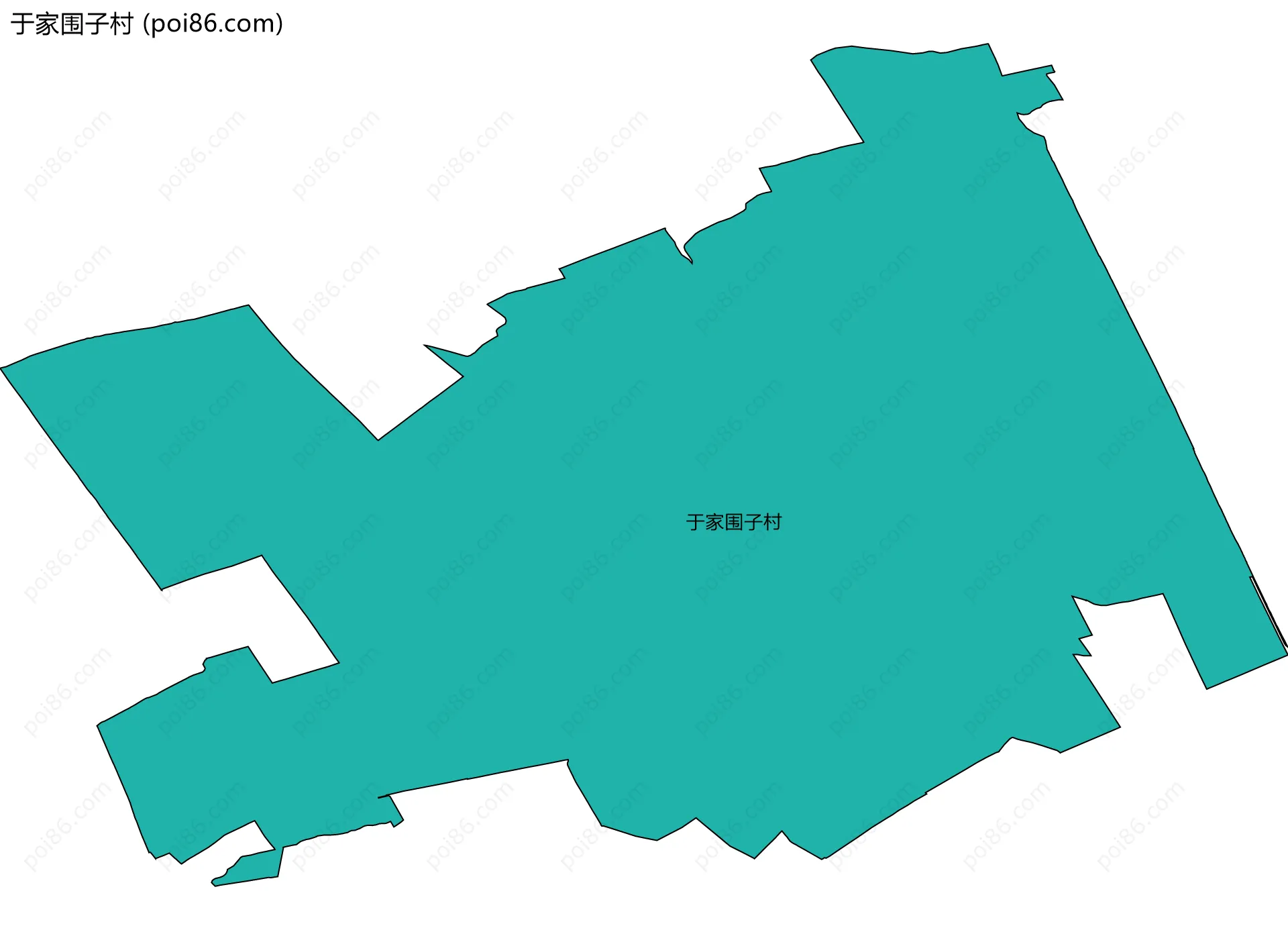 于家围子村边界地图