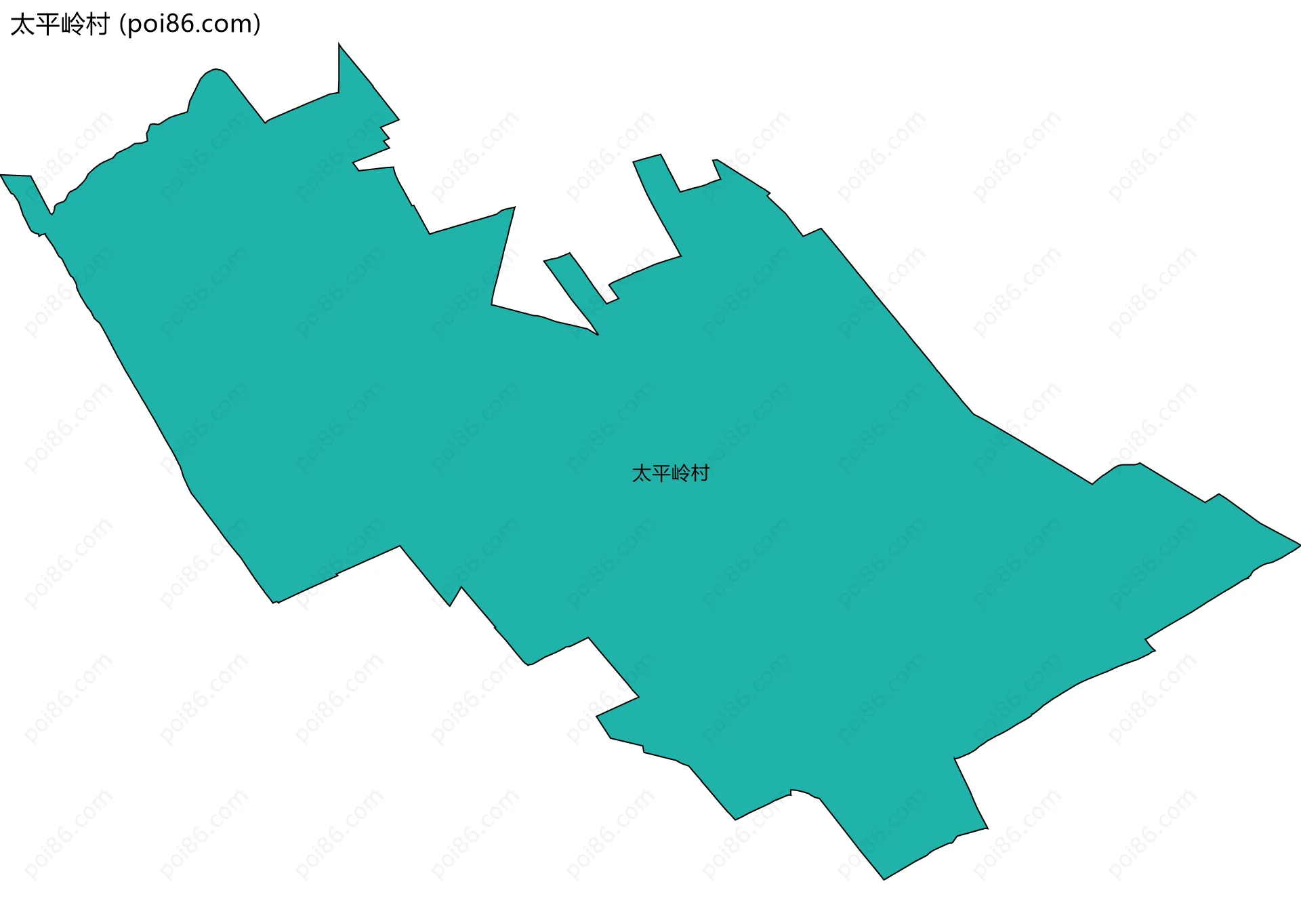 太平岭村边界地图
