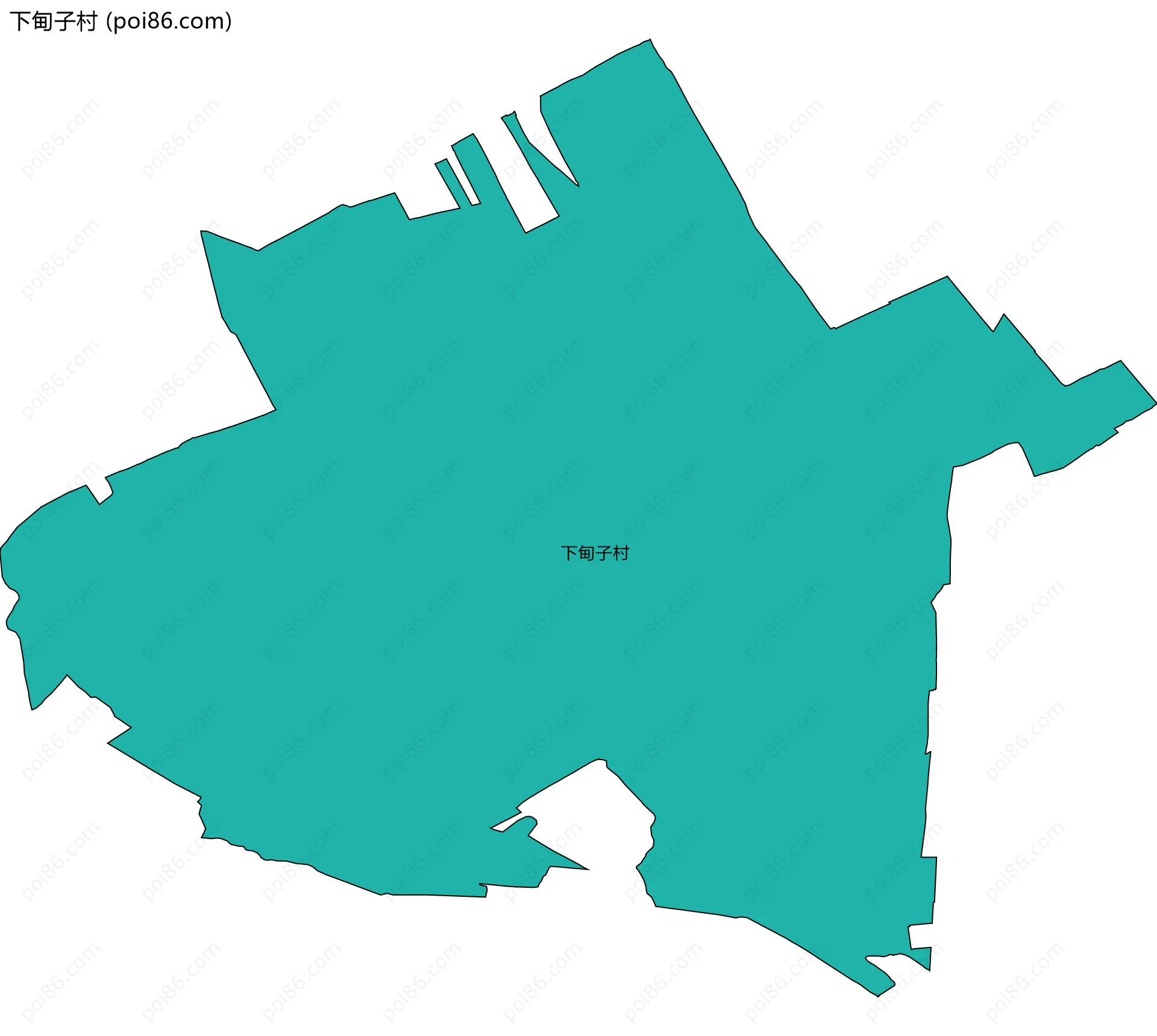 下甸子村边界地图