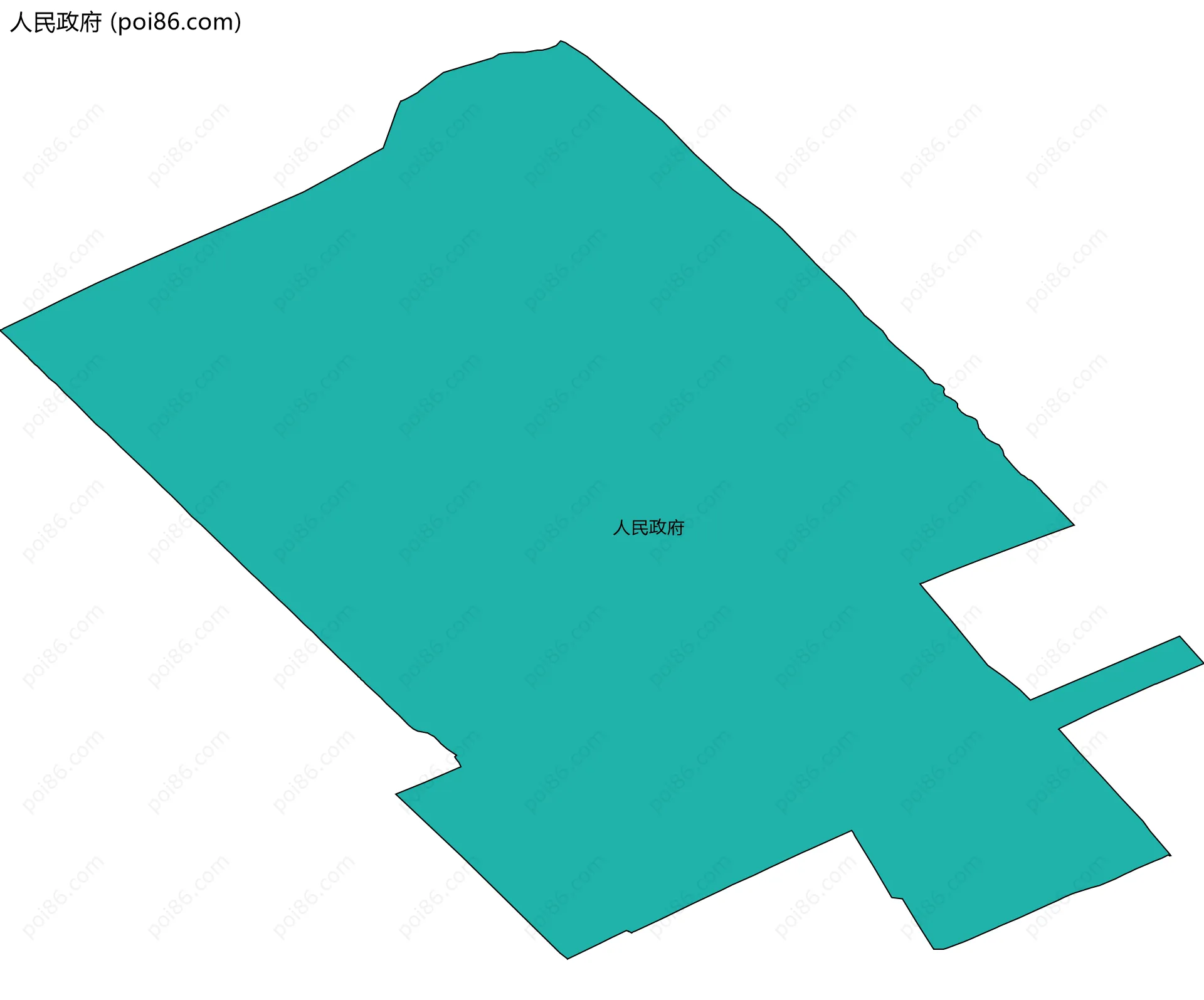 人民政府边界地图