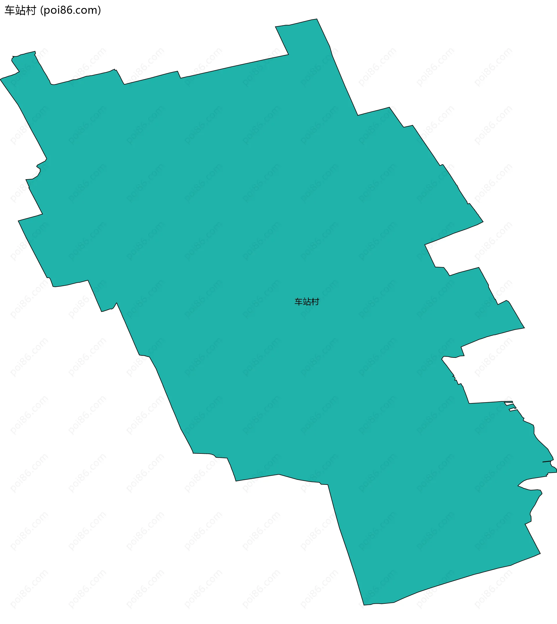 车站村边界地图