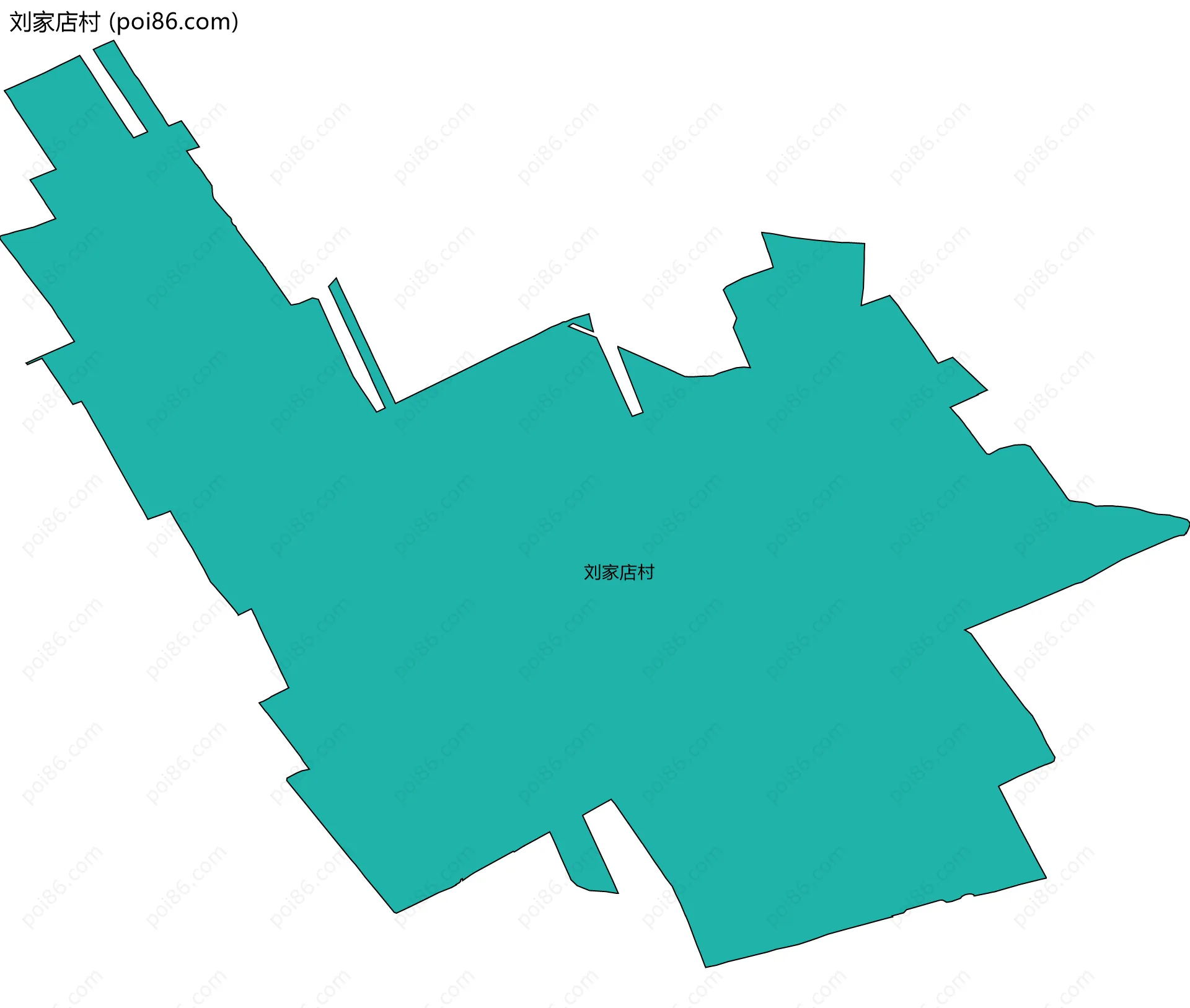 刘家店村边界地图