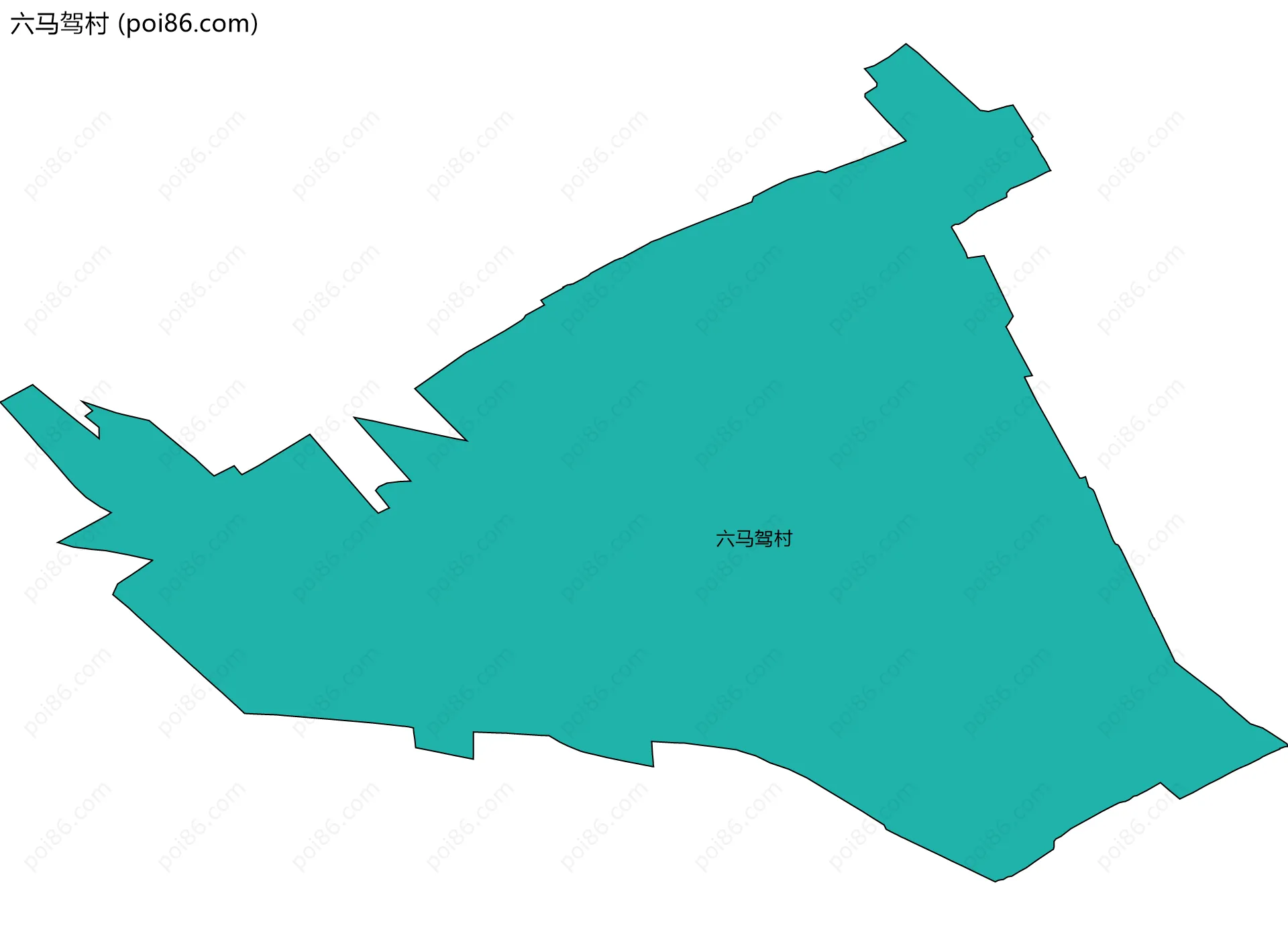 六马驾村边界地图