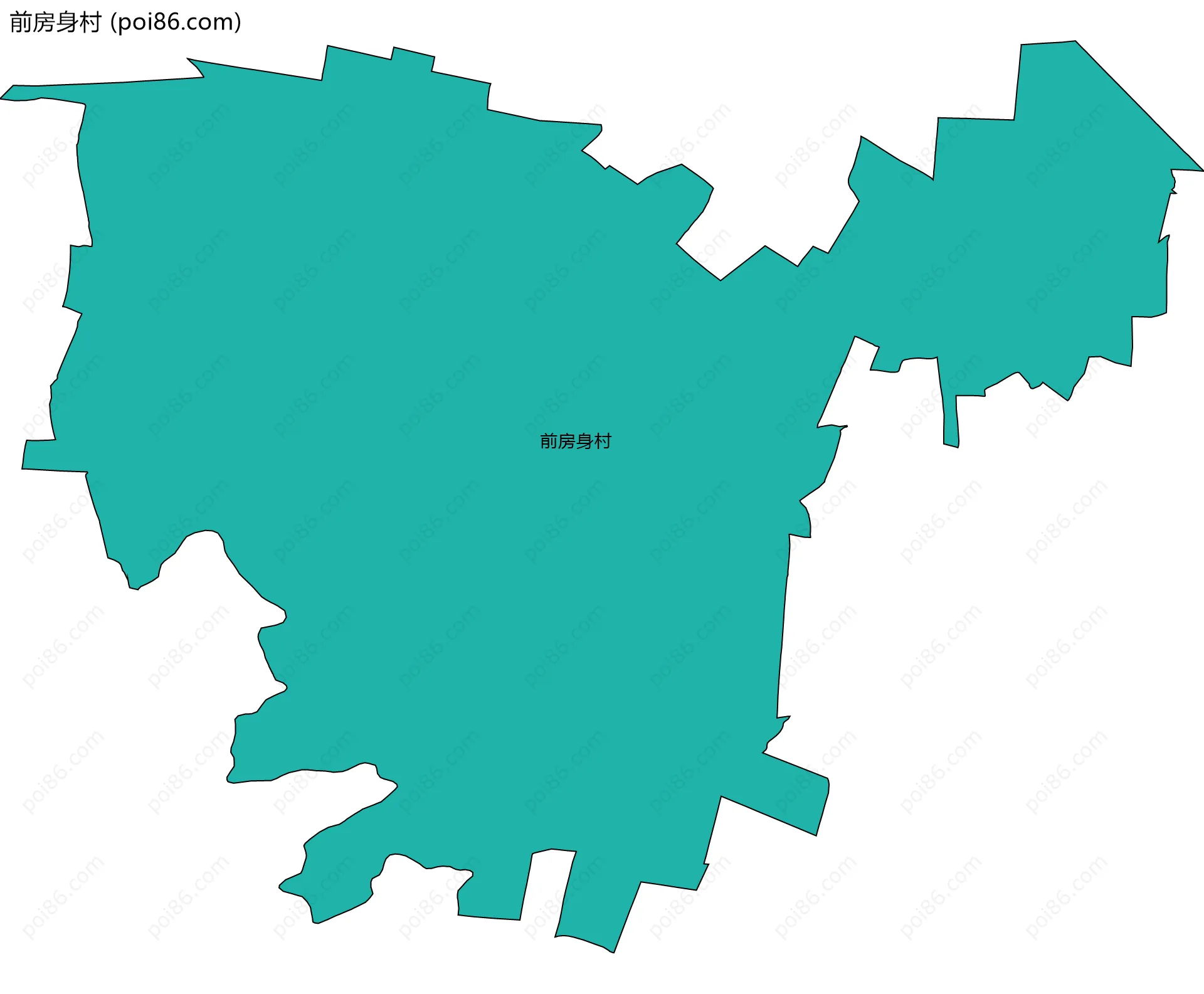 前房身村边界地图